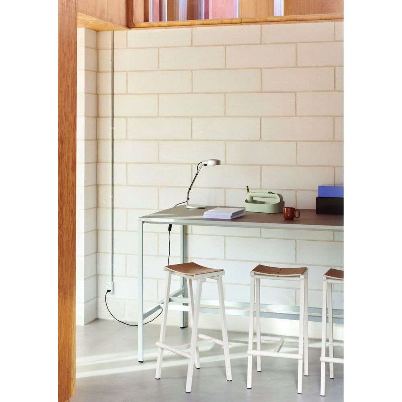 Taburete 8 Bar Stool Low Eggshell - Hay