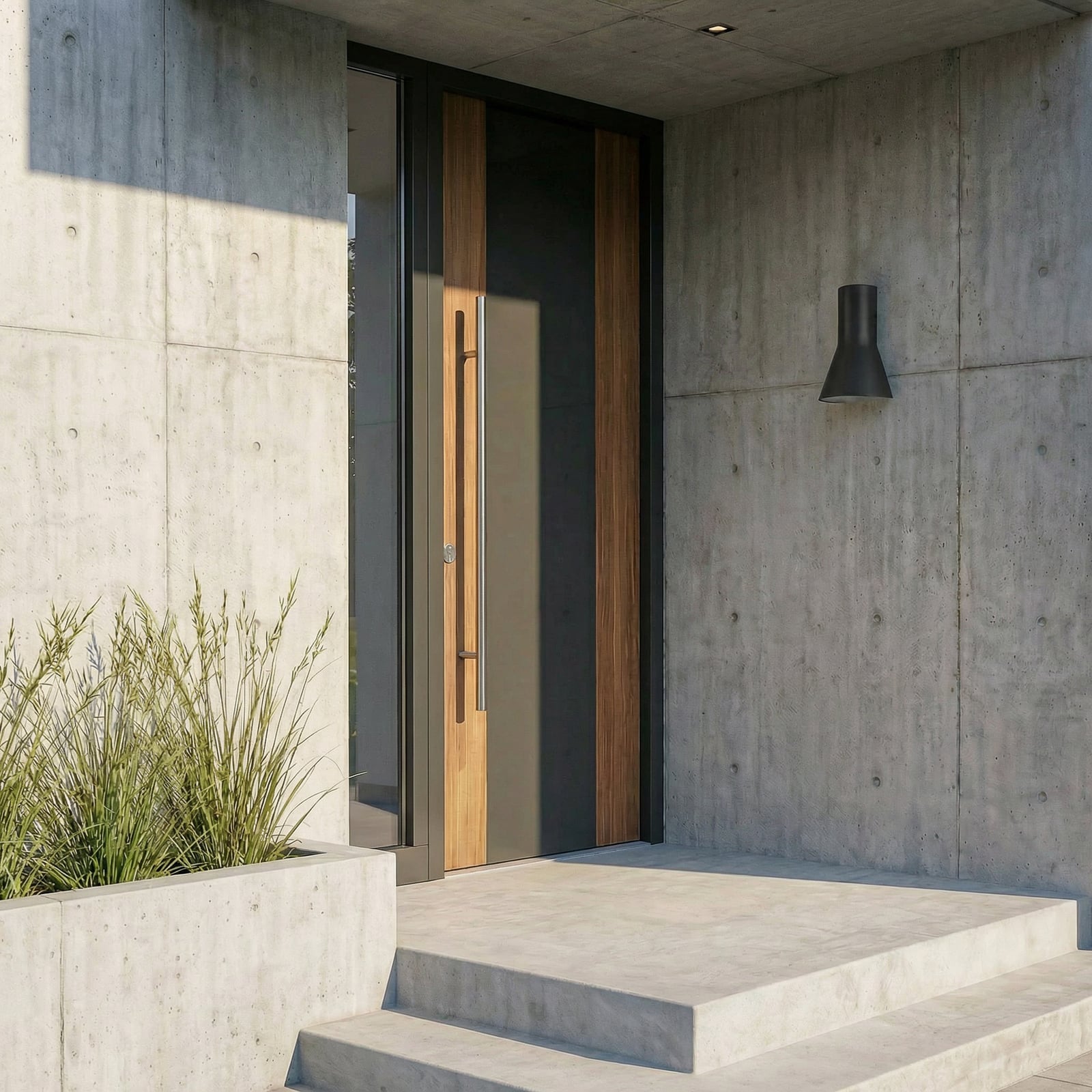 Zephy LED-ulkoseinälamppu, ylös/alas, musta, CCT - Lucande