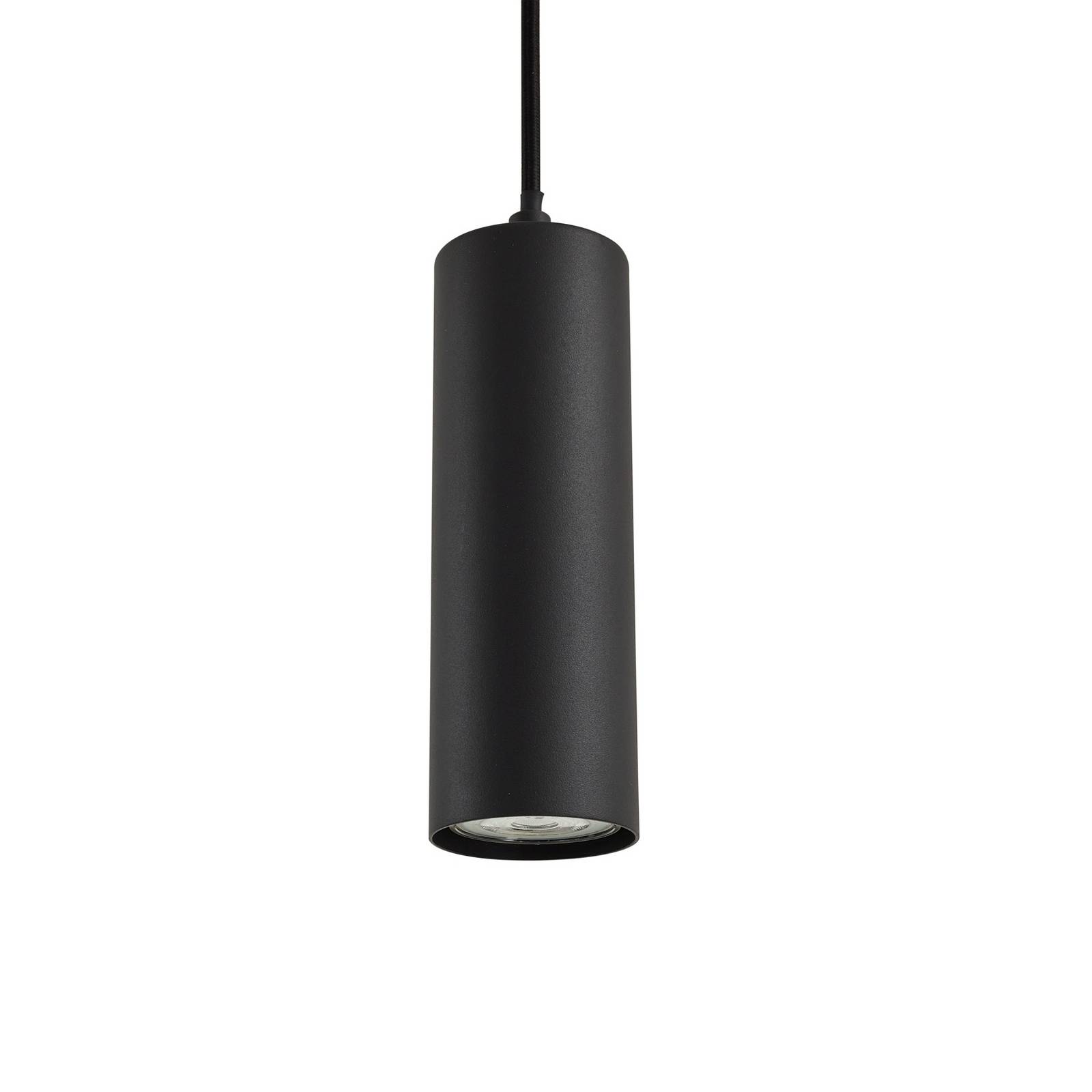 Lampa wisząca Lindby Joffrey, Ø 6 cm, czarna, metal, GU10