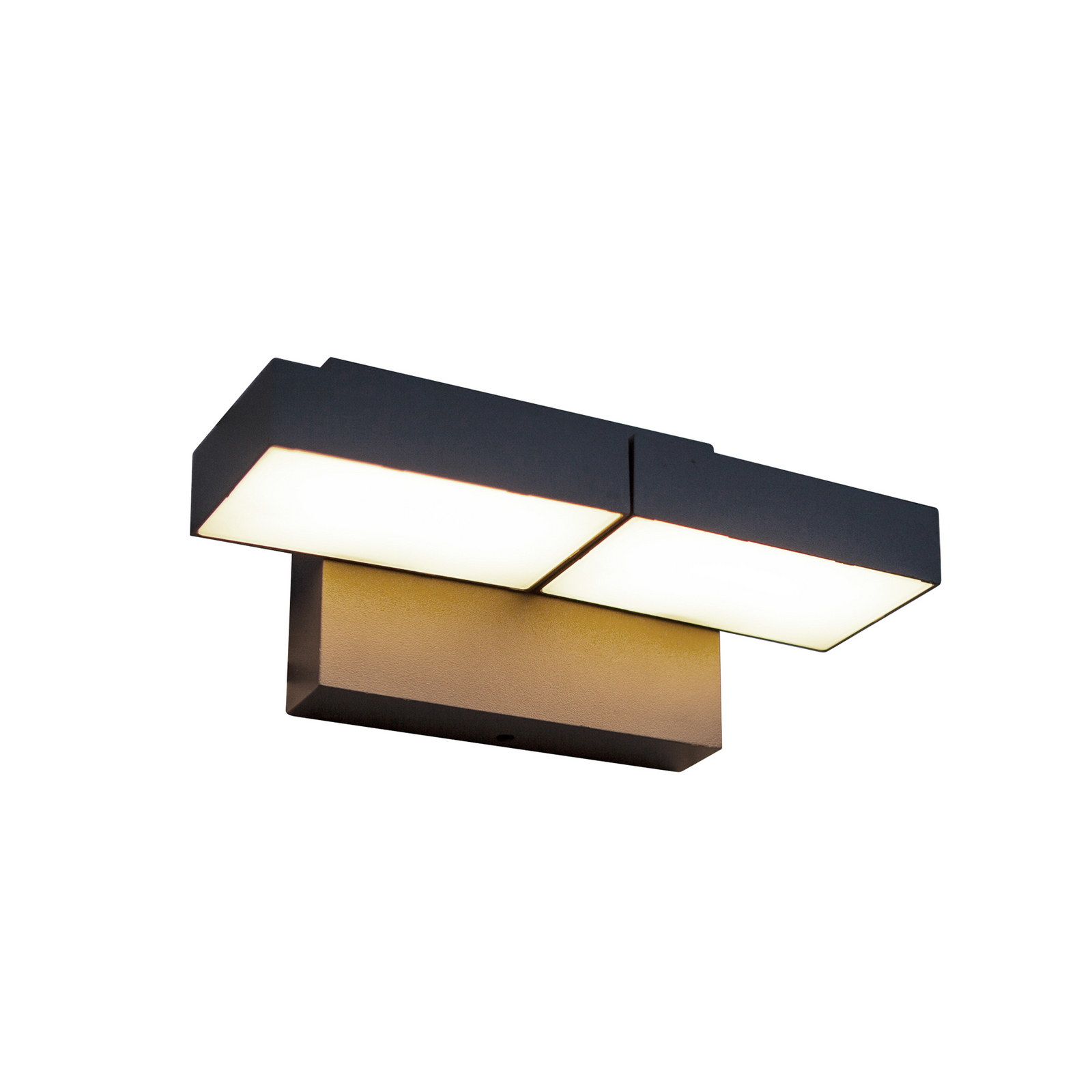 LED-Außenwandleuchte TWISTO, dunkelgrau, Breite 15 cm, IP65