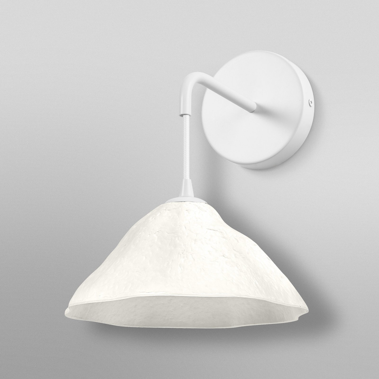 OSRAM Decor Lotus Leaf wall lamp, 1-bulb, white, paper, E14