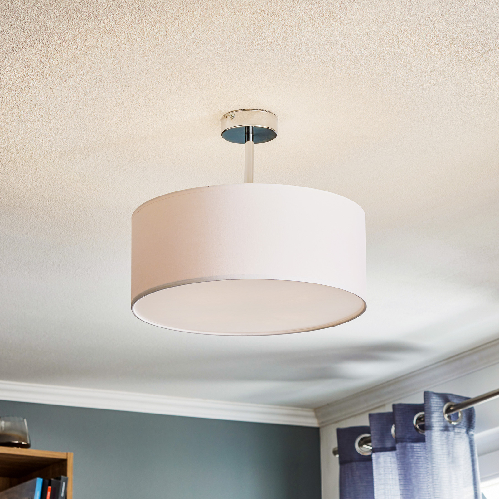 Plafón Rondo con distancia, blanco Ø 45cm