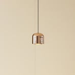 Lindby LED hanglamp Lumaro, goud, Ø 8 cm, aluminium, 48V, dimbaar