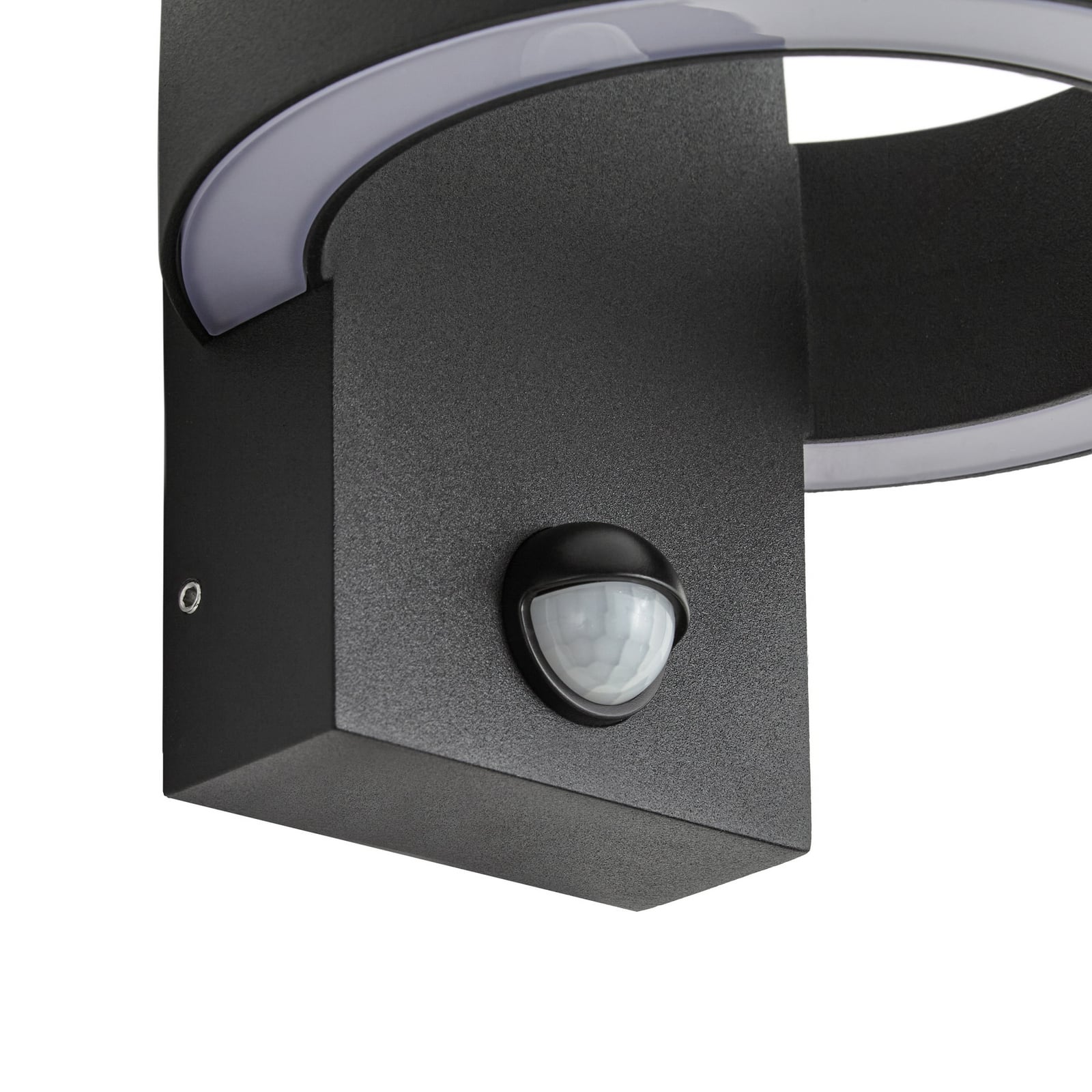Applique d'extérieur LED, détecteur de mouvement, noir, CCT, métal, IP65 - Applique d'extérieur LED, détecteur de mouvement, noir, CCT, métal, IP65 -