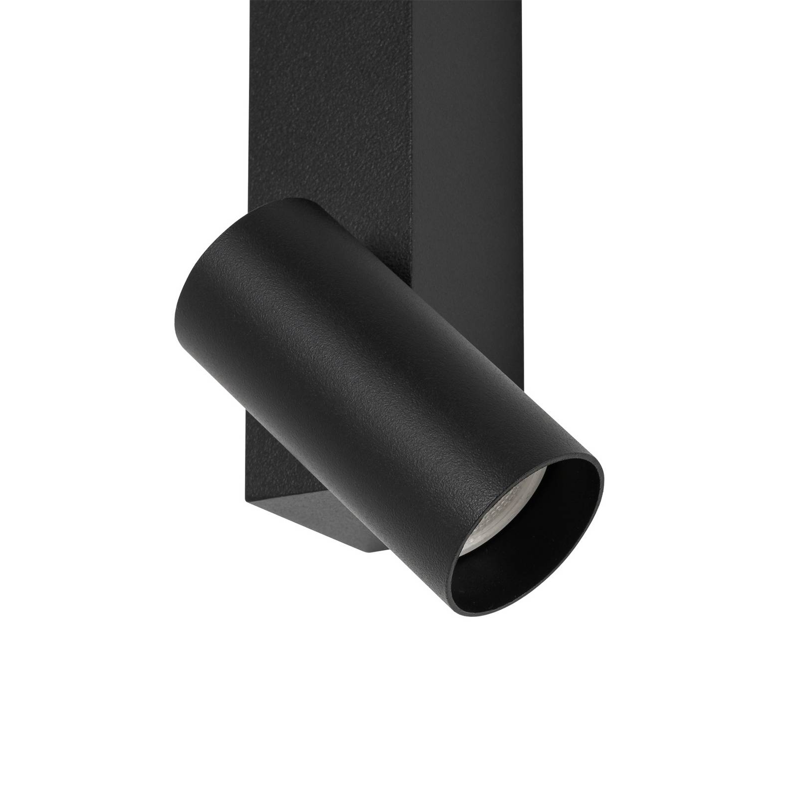 Lampa ścienna EASY RIGHT, czarna szerokość 80 cm metal GU10 + LED