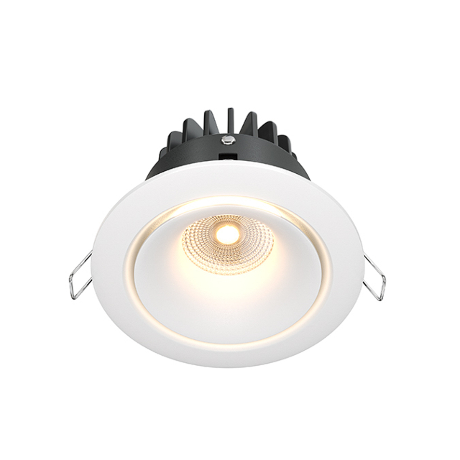 Maytoni Yin Luce da incasso LED, IP20, 3000K, triac, bianco