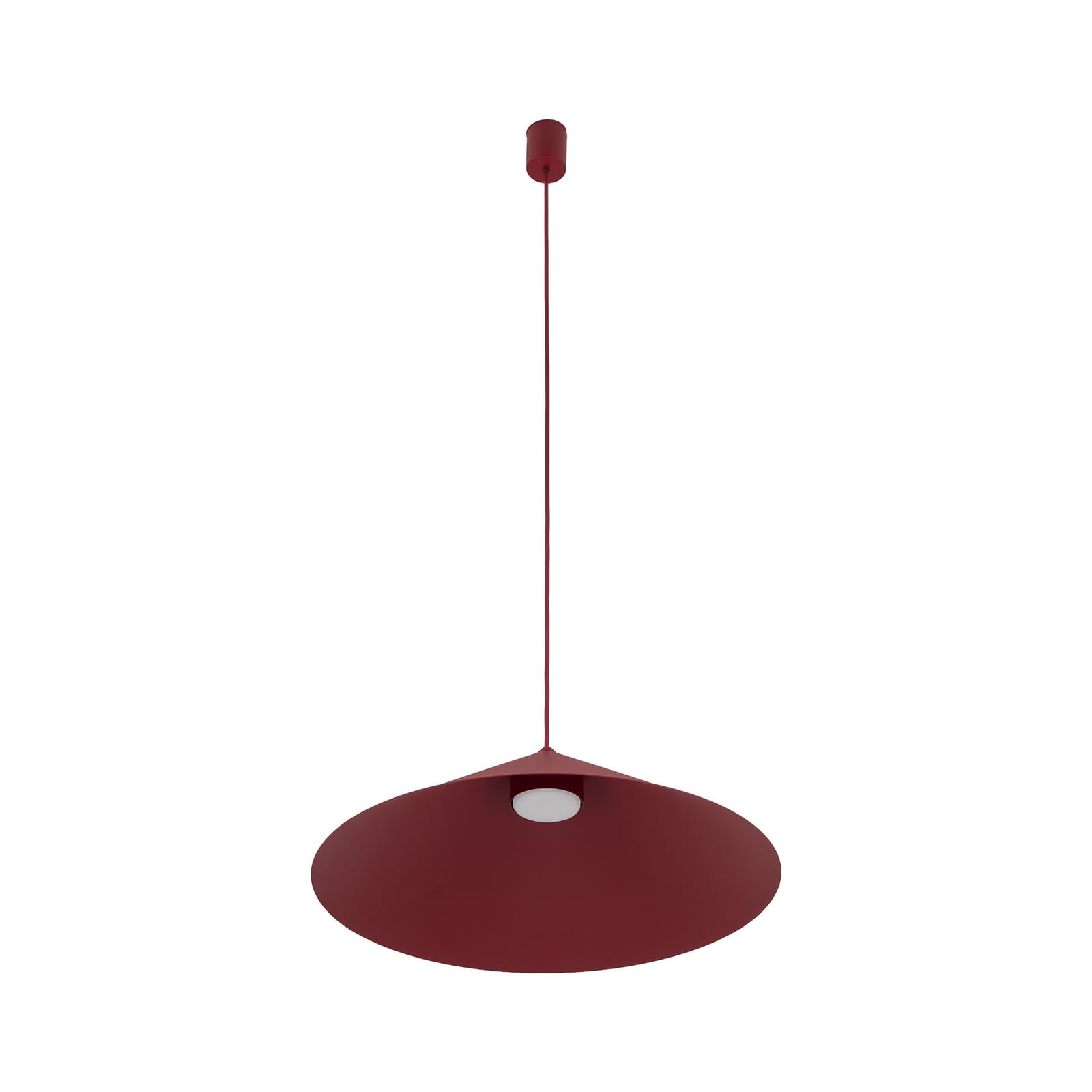 Suspension Lume XL, bordeaux, métal, Ø 49 cm, GX53