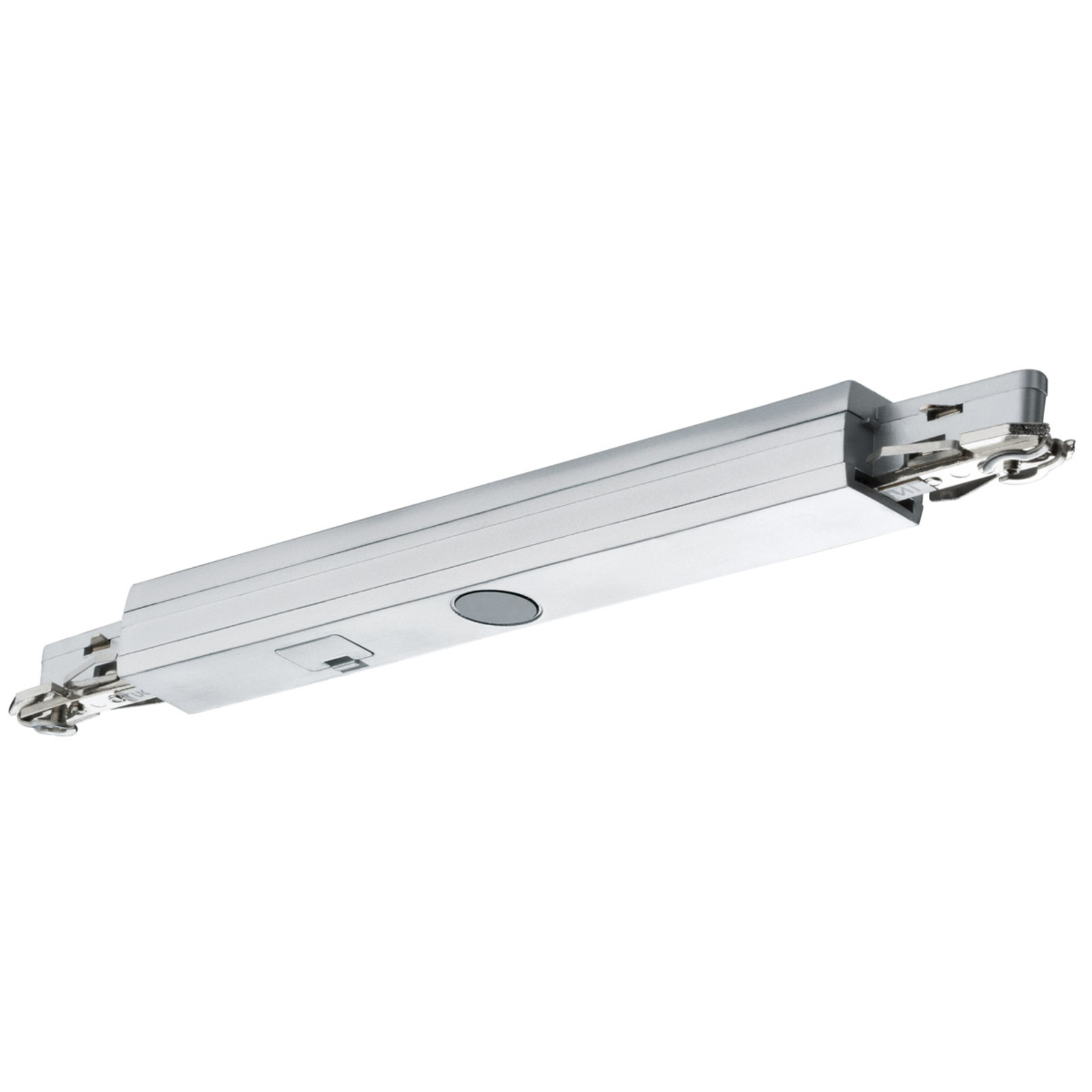Paulmann URail Dimm/Switch II connector chrome, metal, L: 24 cm, W: 1.8 cm, H: 1.8 cm