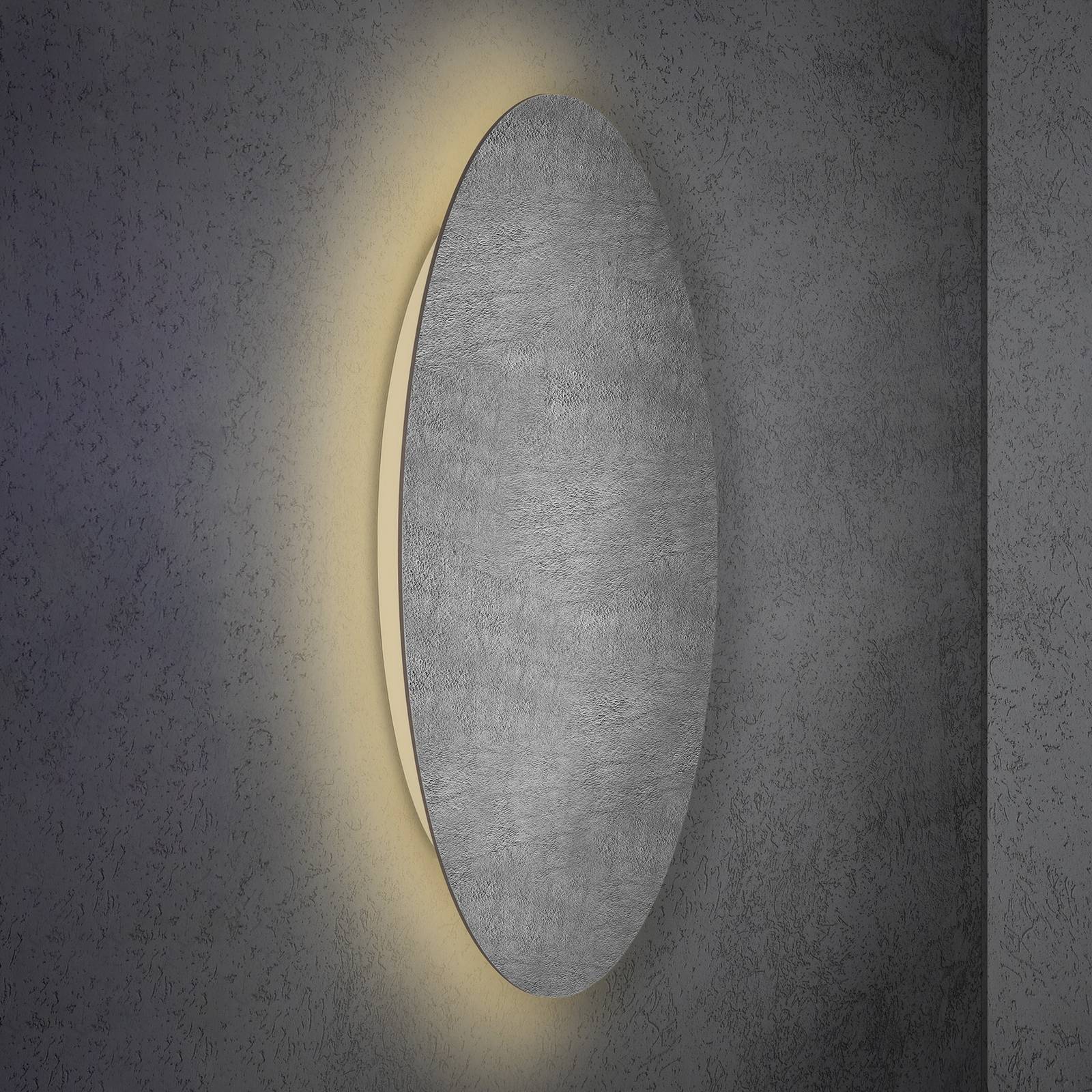 Applique murale LED Escale Blade aspect béton Ø 95 cm