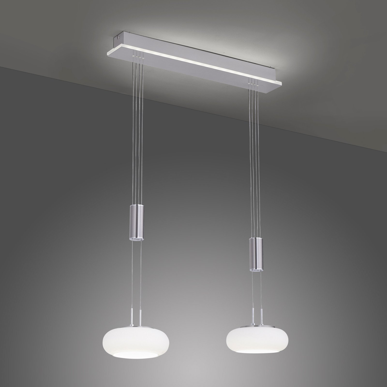 Paul Neuhaus Q-ETIENNE-LED-riippuvalo 2-lamppuinen