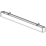 SLC wall mounting Click, set of 2, aluminium coloured, aluminium