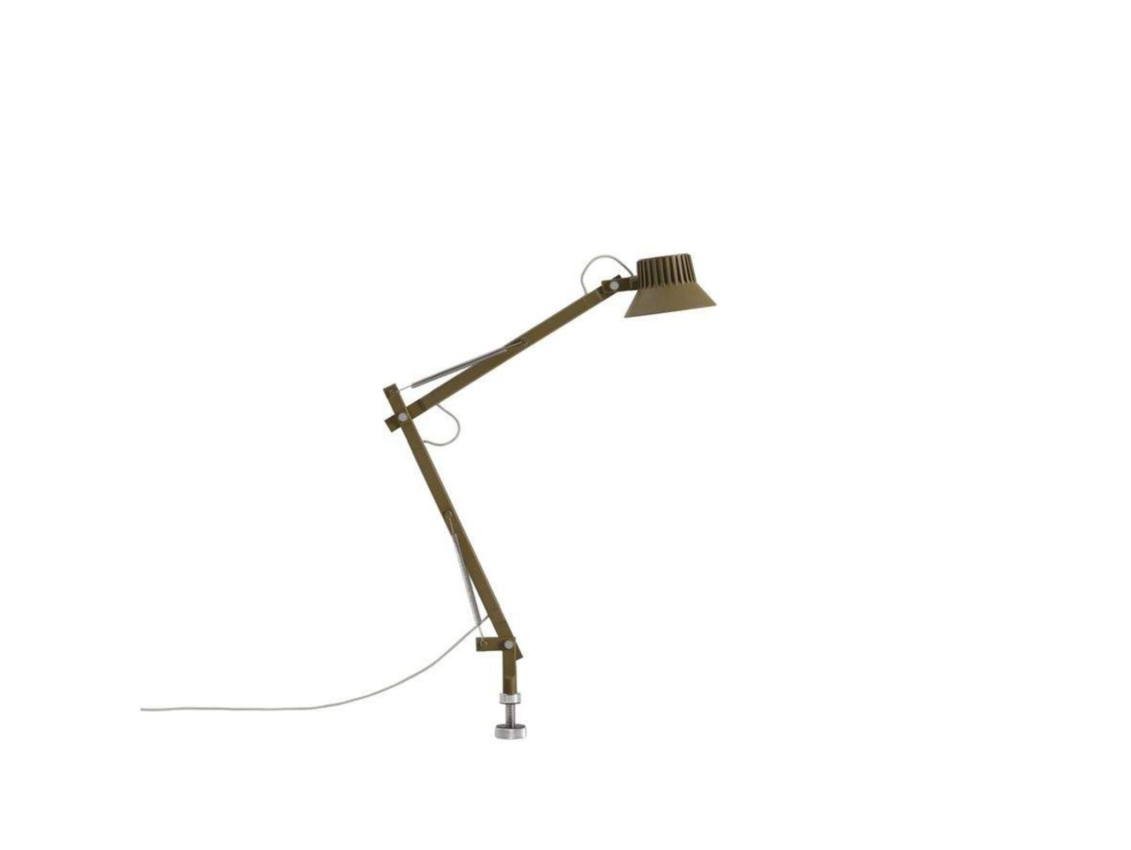 Dedicate Bordlampe w/Pin S2 Brown Green Muuto - Kontor / arbejdsværelse - Aluminium