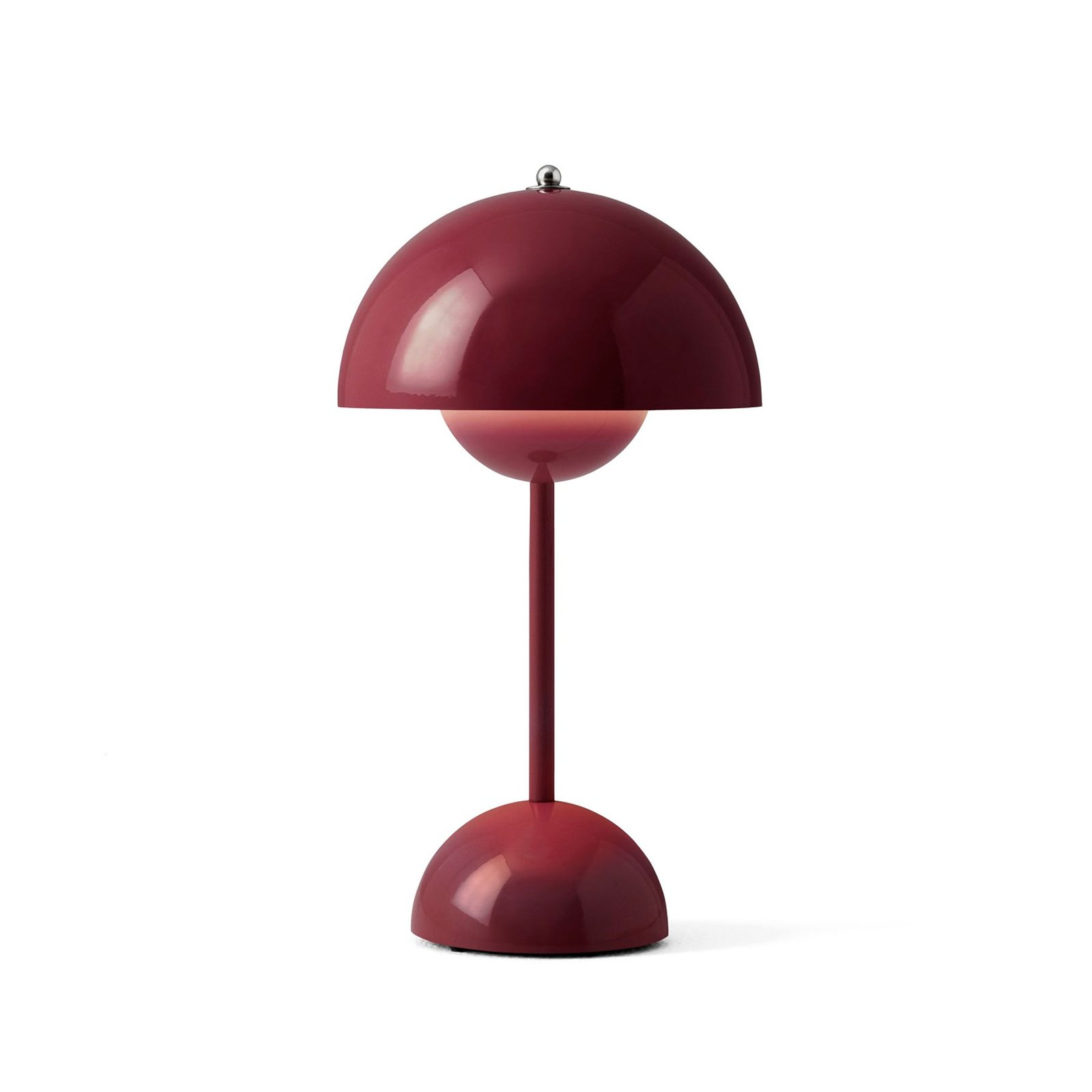 &Tradition LED-es újratölthető asztali lámpa Flowerpot VP9, ibolyaszínű