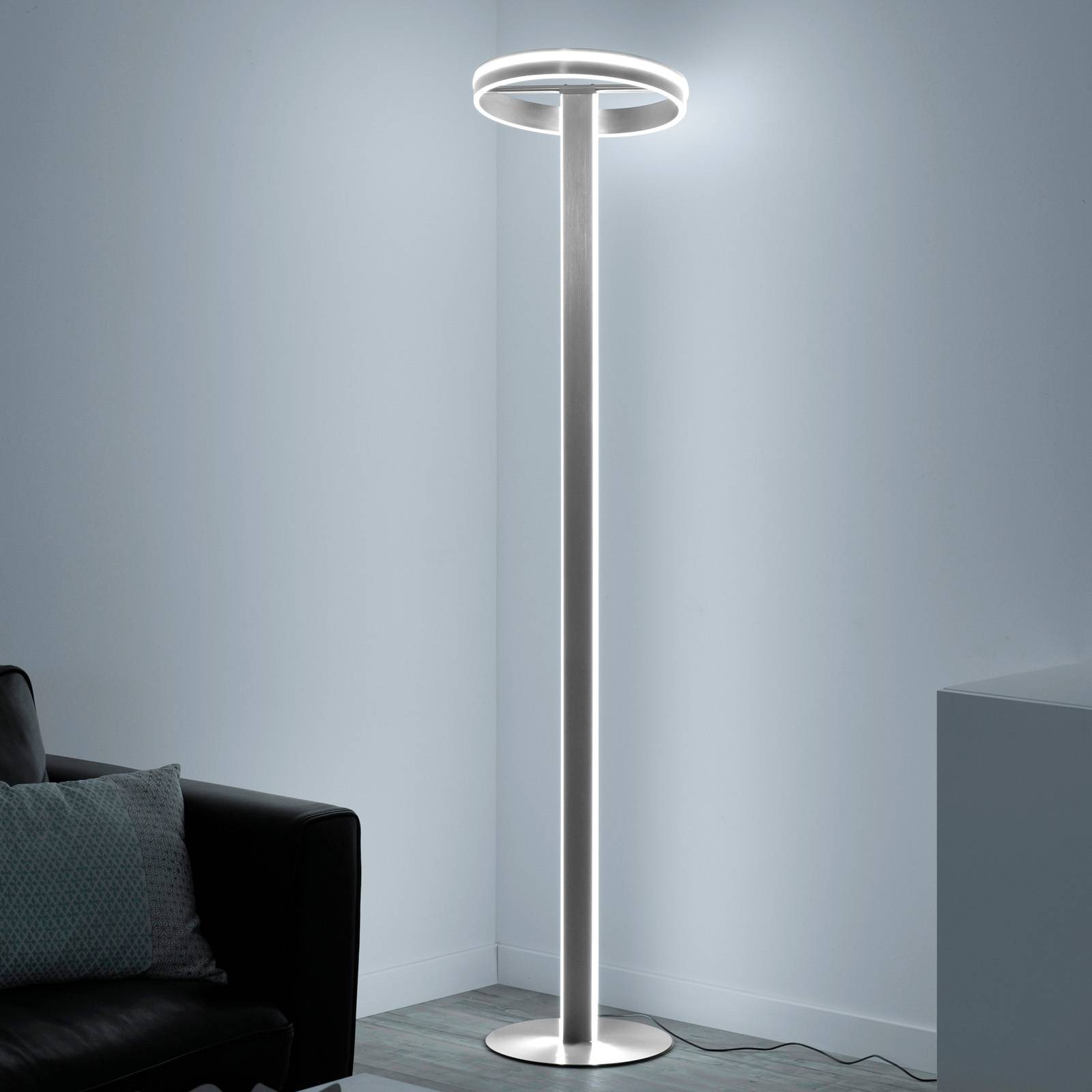 Q-Smart-Home Paul Neuhaus Q-Vito lampadaire LED droit anneau