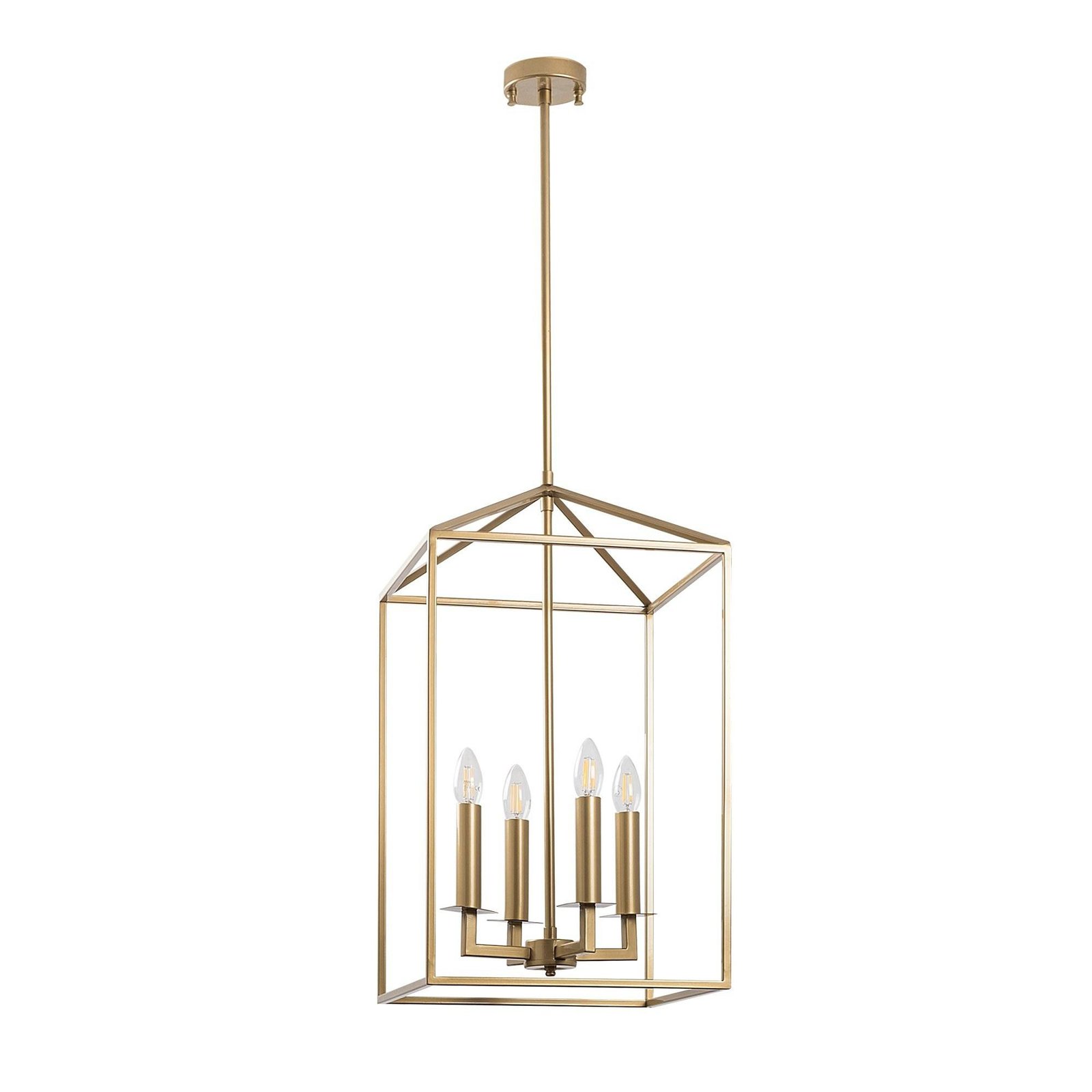 Lampadario Till 13256, color oro, metallo, 4 luci