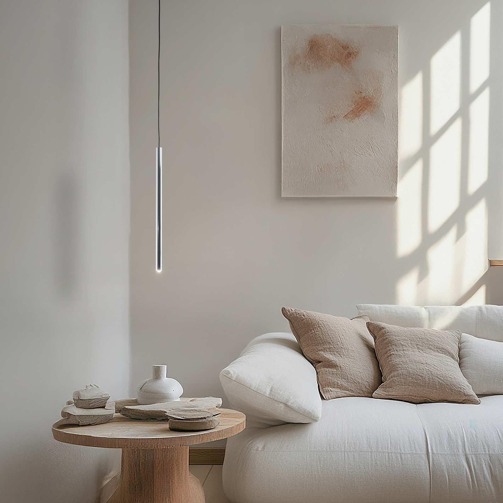 Hängeleuchte Sopel Lux, 1-flammig, schwarz/silber, G9