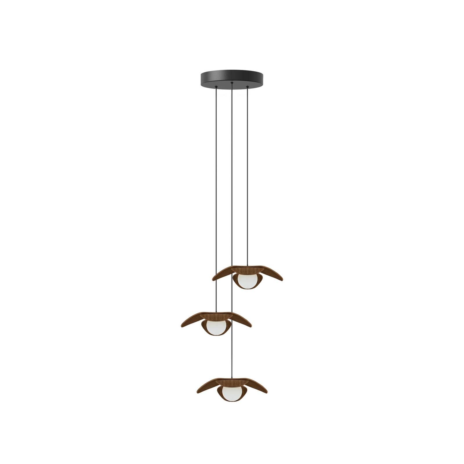 UMAGE Forget Me Not mini suspension 3 lampes foncé