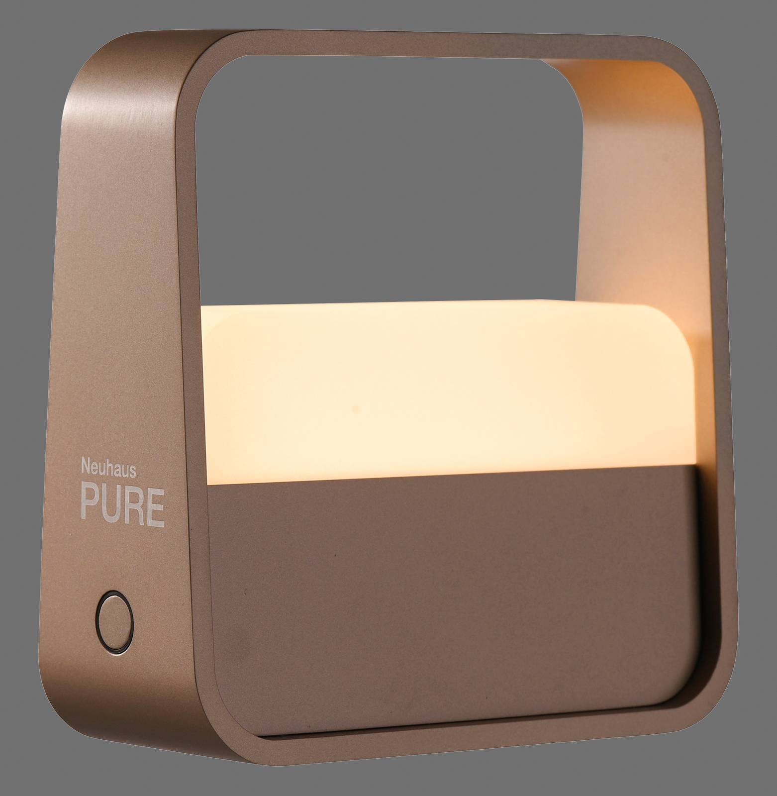 PURE LED-bordslampa Pure Go brons aluminium