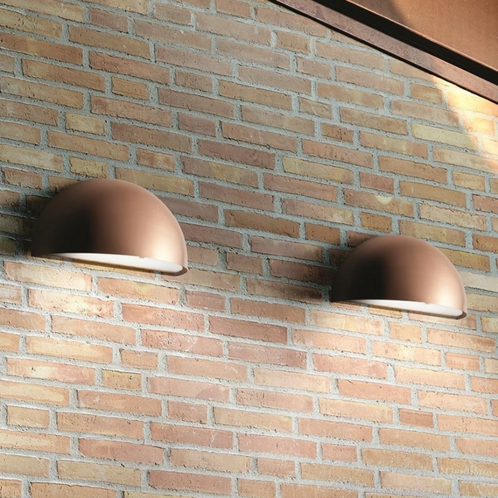 Rørhat LED Utomhus Vägglampa 10,5W Raw Copper - LIGHT-POINT