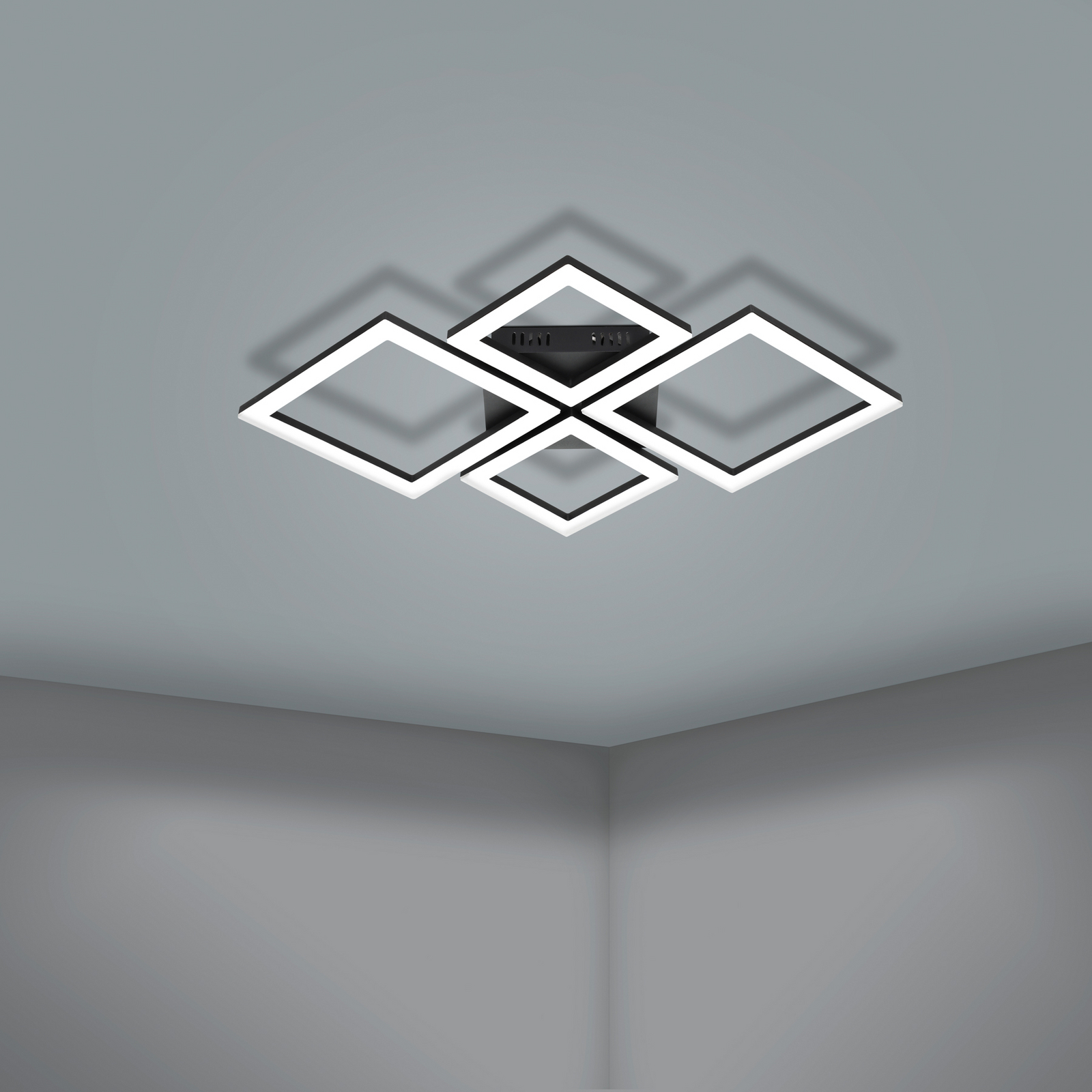 EGLO connect Paranday-Z Candeeiro de teto LED 4 luzes 63cm