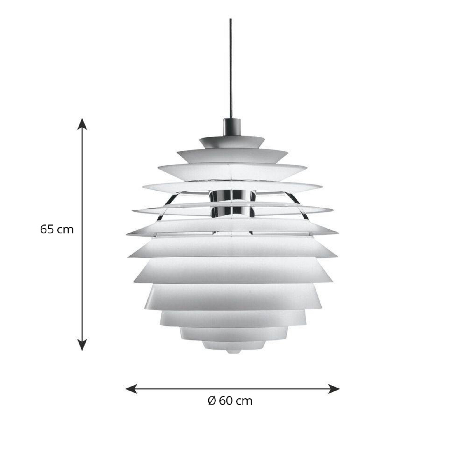PH Louvre LED Pendant White - Louis Poulsen PH Louvre LED Pendant White - Louis Poulsen
