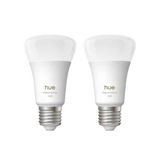 White Ambiance Smart E27 LED 8,1 W 1100 lm CCT 2 unidades - Philips Hue