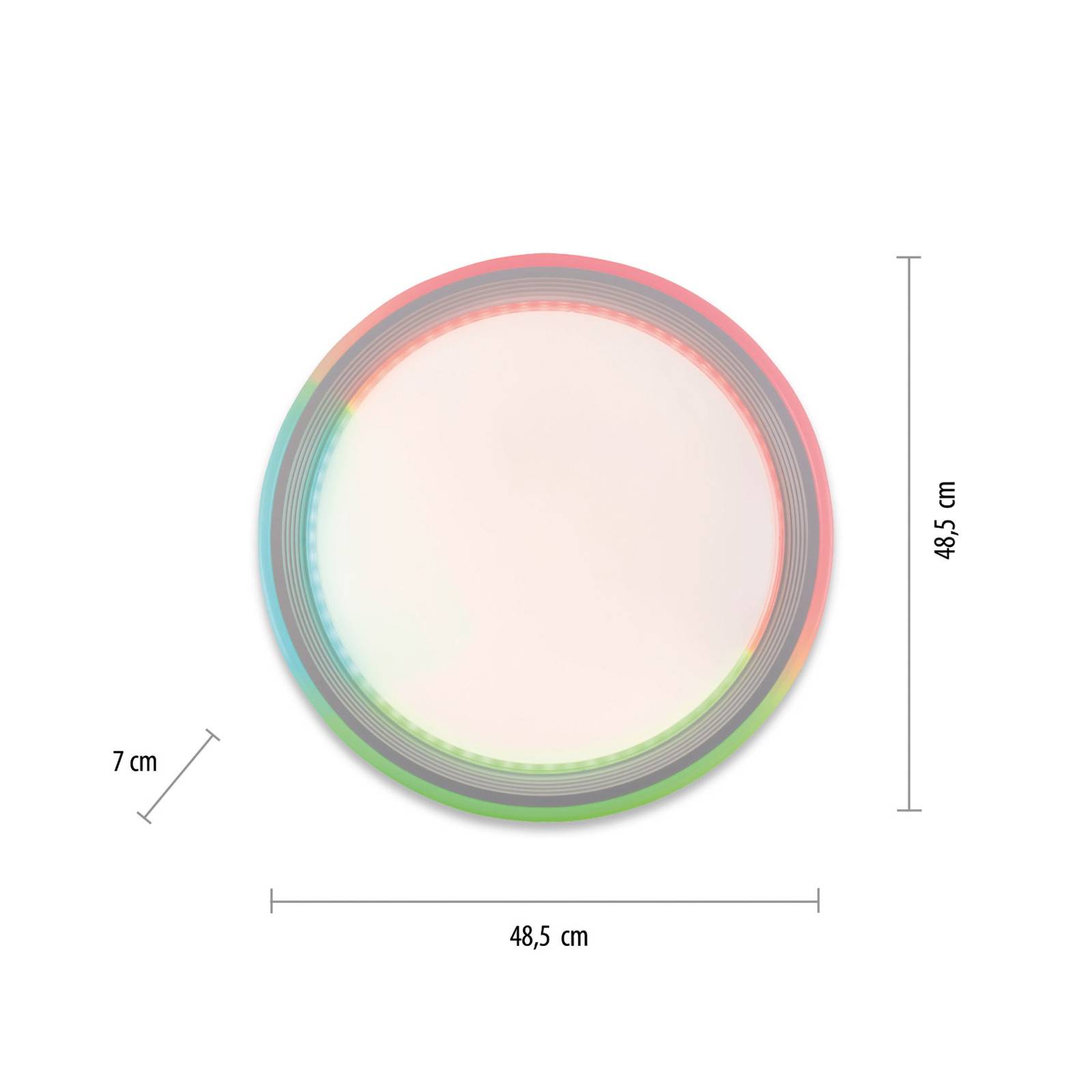 Lampa sufitowa LED Spheric, CCT, RGB, Ø 48cm