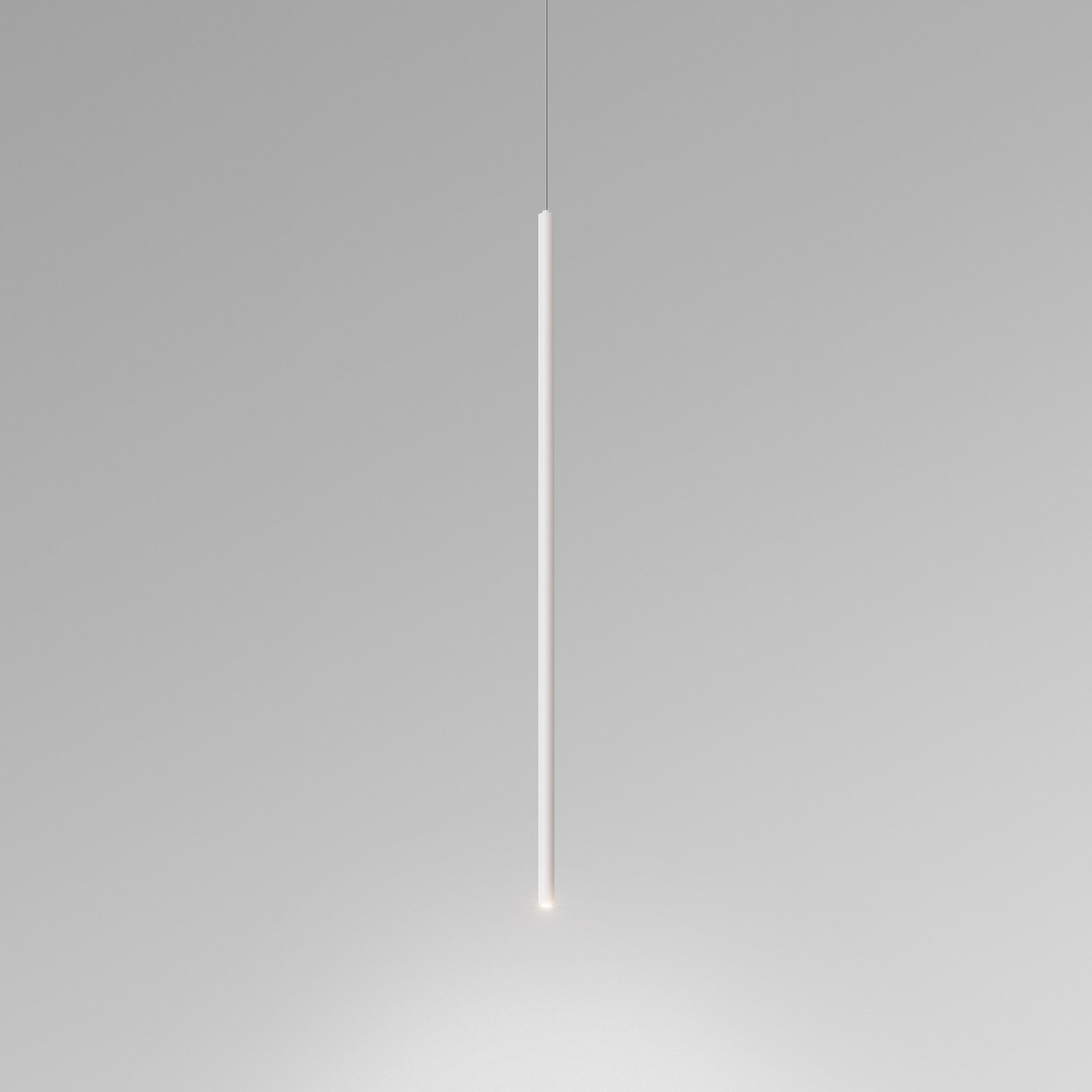 EGG LED pendant light Spago 60 T, white, Ø 1.4 cm, aluminium