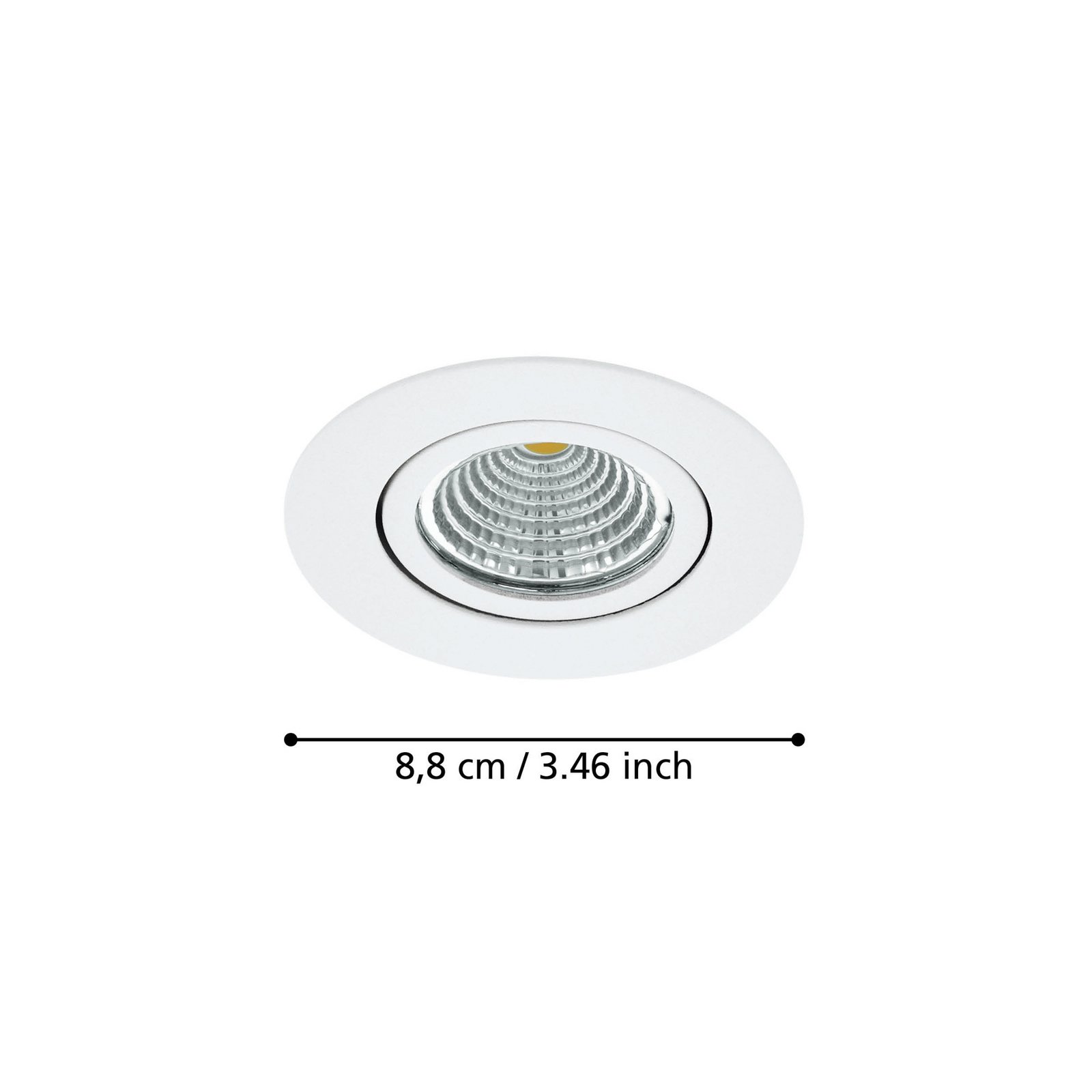 Spot LED Saliceto rond pivotant 4 000 K blanc Spot LED Saliceto rond pivotant 4 000 K blanc