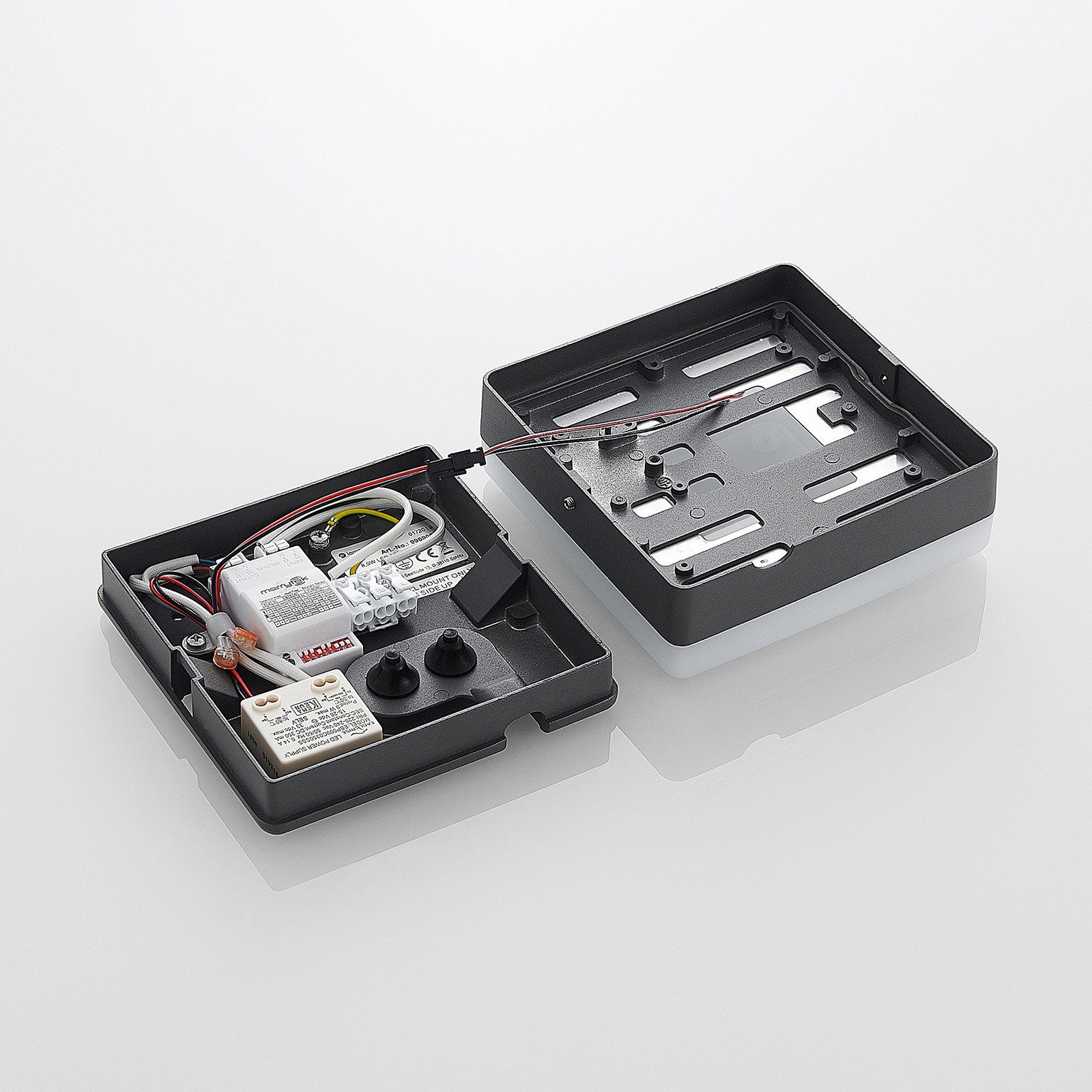 Thilo LED Venkovní Stropní Lampa s Sensor Grey - Lucande