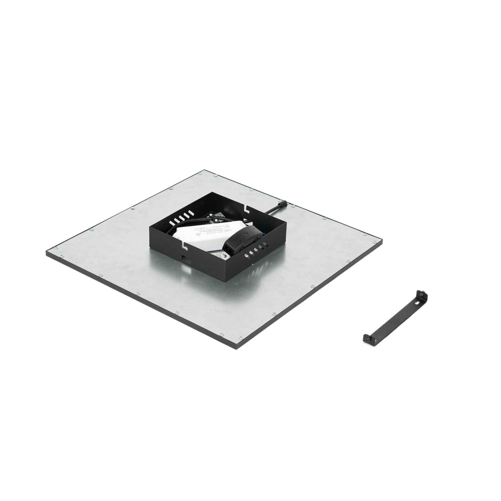 Lindby Lamin LED-Panel Quadrat schwarz 39,5 cm