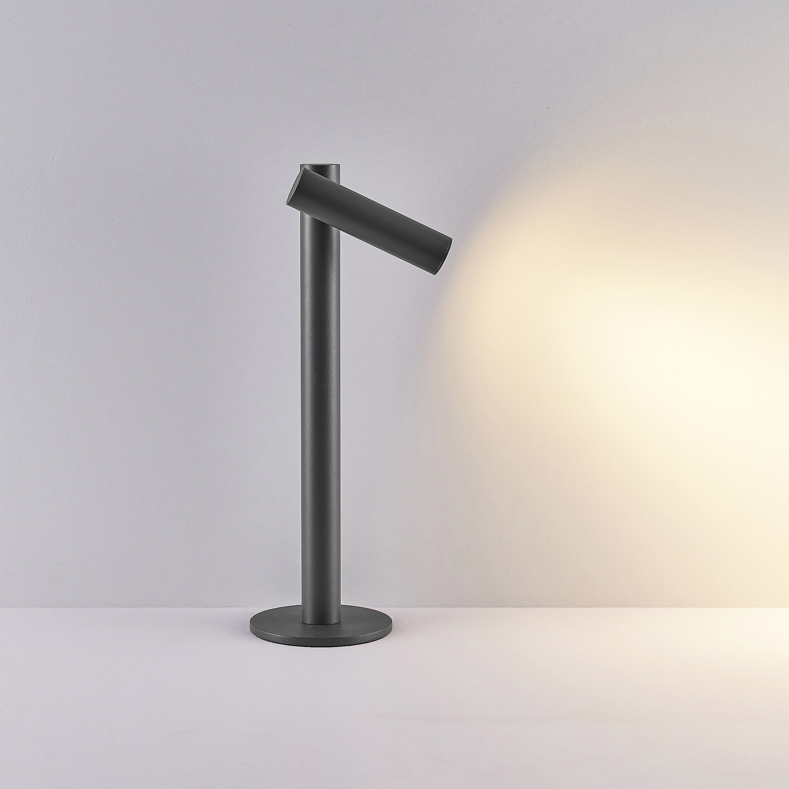 Molto Luce lampe de table LED rechargeable Mimo T, anthracite, aluminium