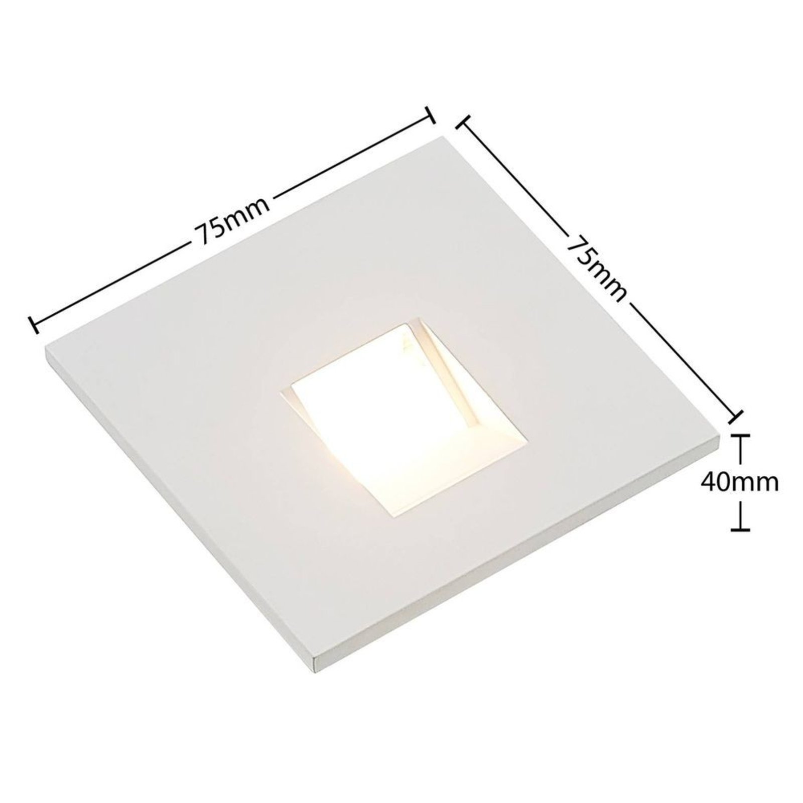 Vexi LED Luz de Pared Empotrada H7,5 White - Arcchio