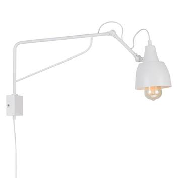 Væglampe 1002 med stik, 1 lyskilde, hvid