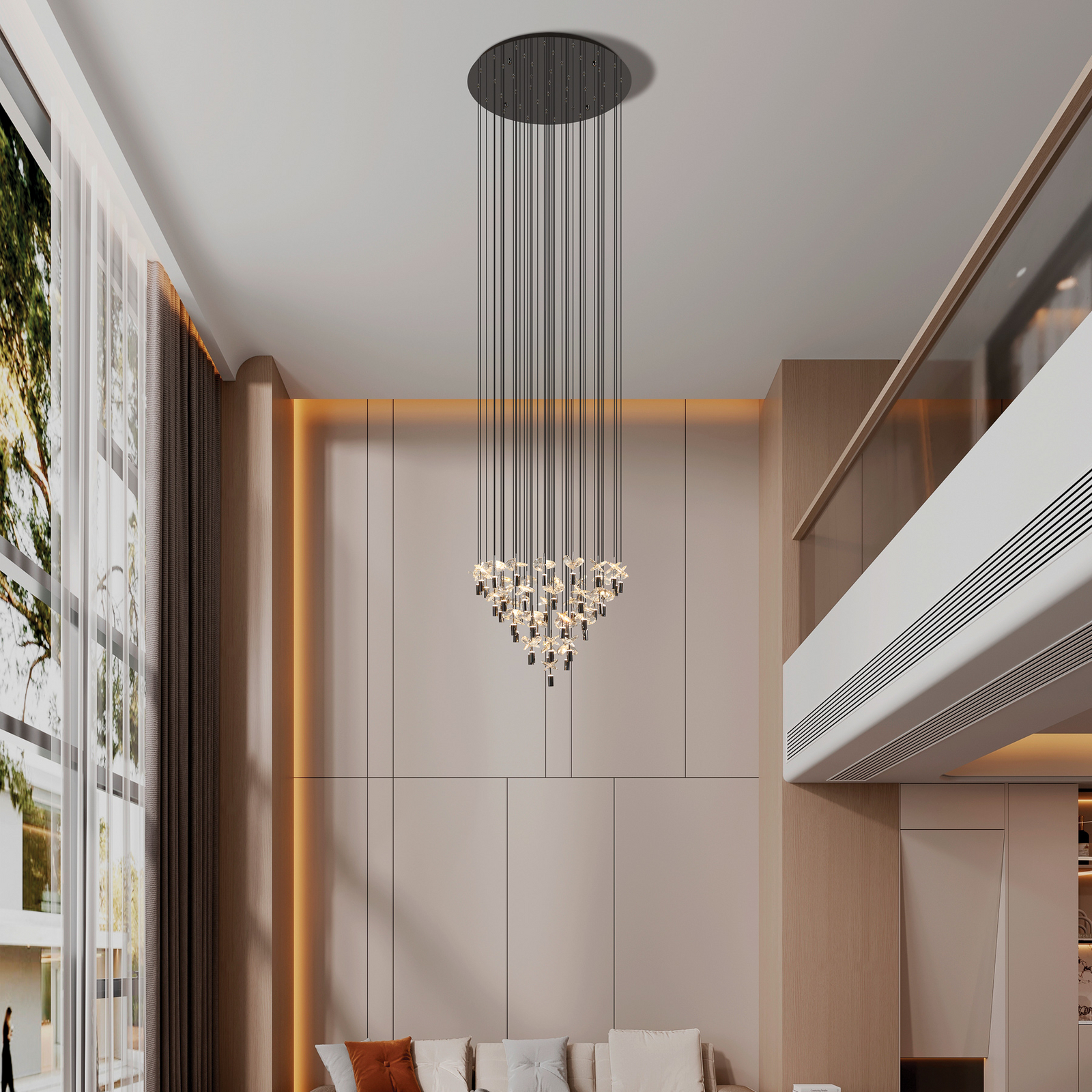 Suspension Comareira nickel 220 x 78 cm CCT - Stars of Light