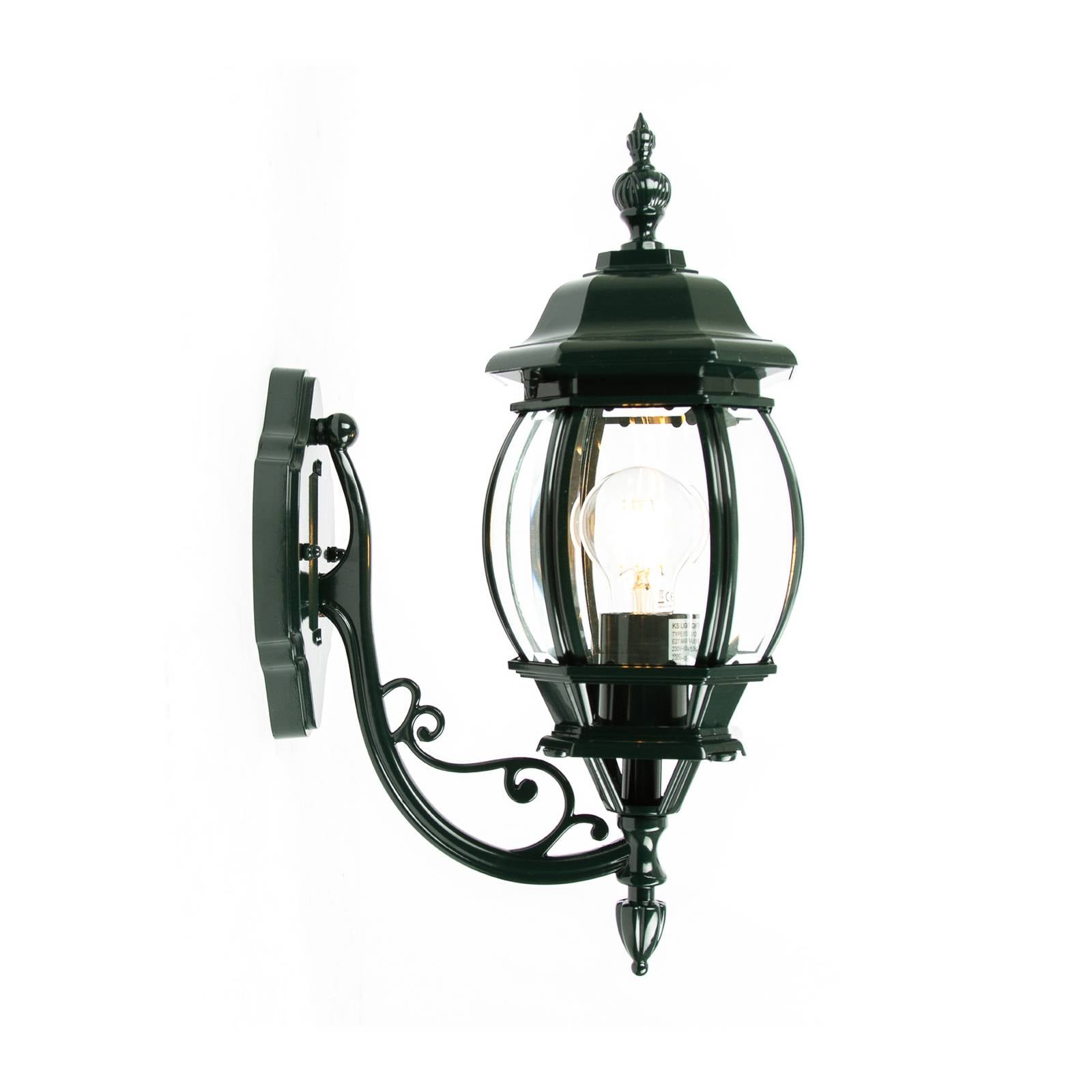 Außenwandlampe Andrew Kristallglas stehend grün