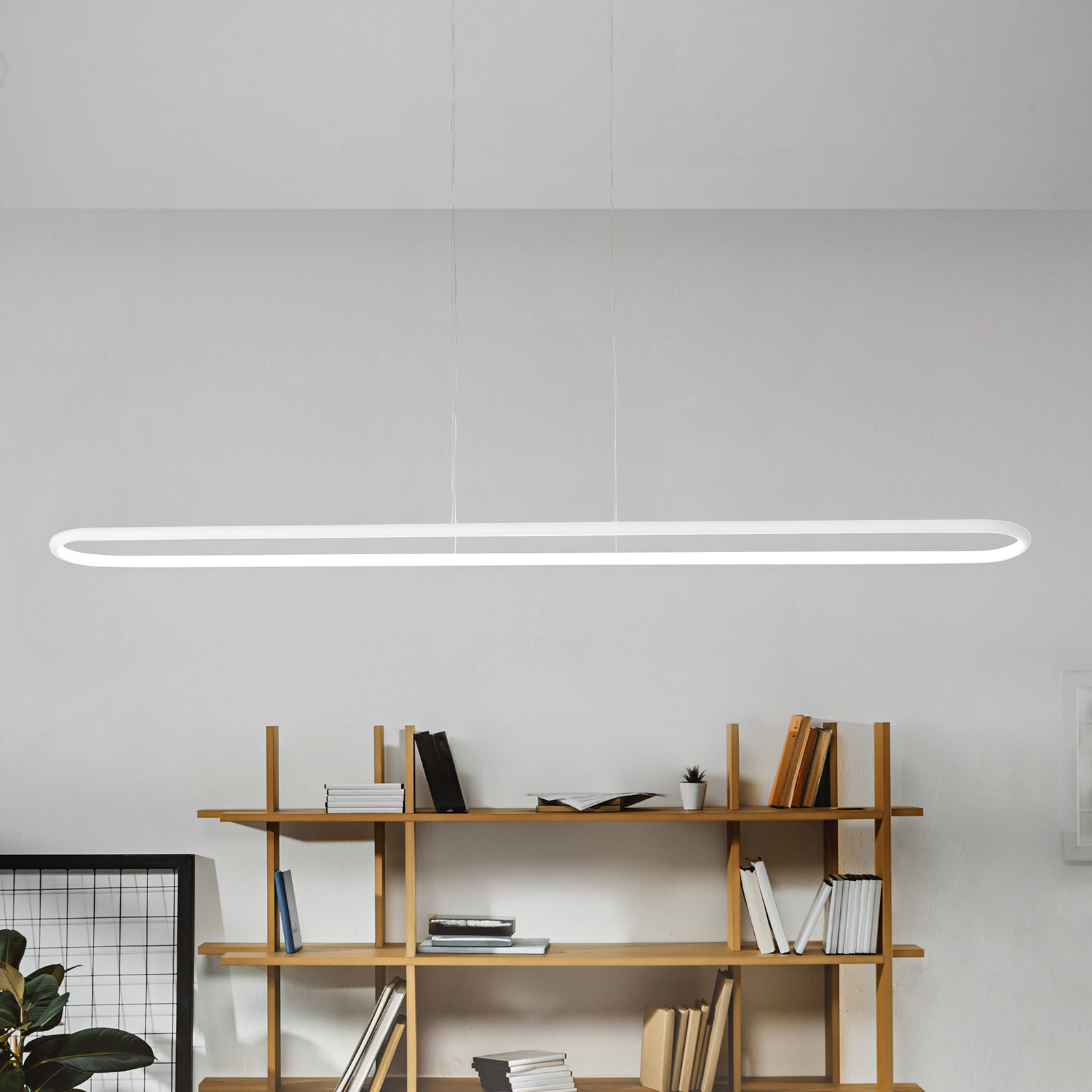 Perenz Circuit LED hanging light, for Living / Dining Room, metal, aluminium, silicone, 41 W, energy efficiency: A, L: 120 cm, W: 12 cm