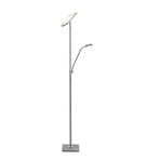 Sumani LED Floor Lamp Satin Nickel - Lindby