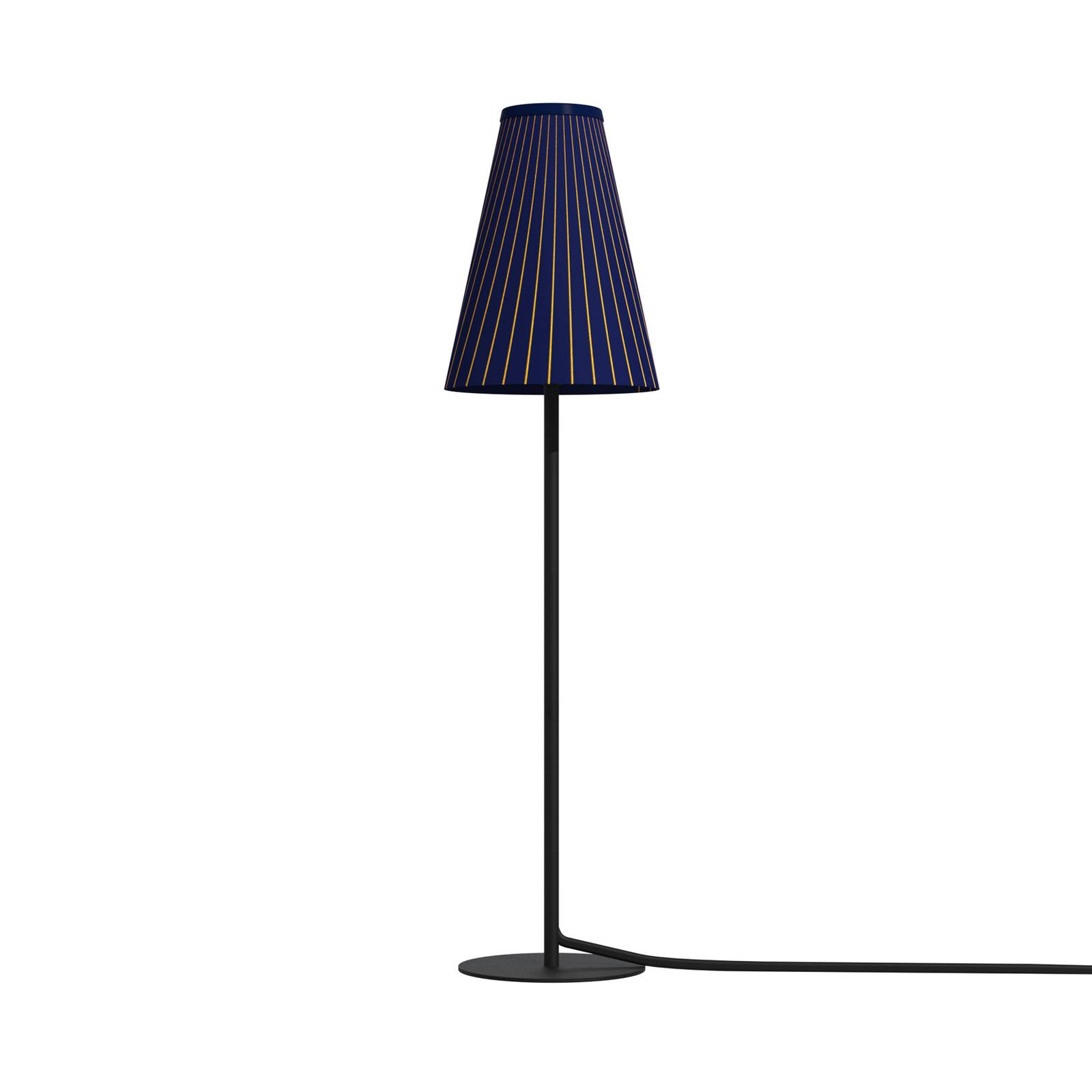 Euluna Lampe à poser Trifle bleue/noire