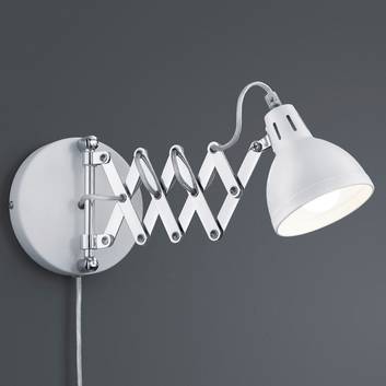 Applique Scissor con paralume bianco satinato
