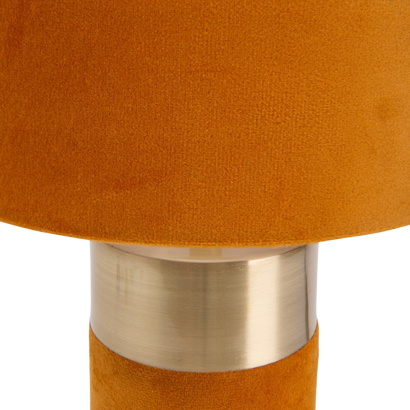 3189514 bordlampe, stofskærm, orange