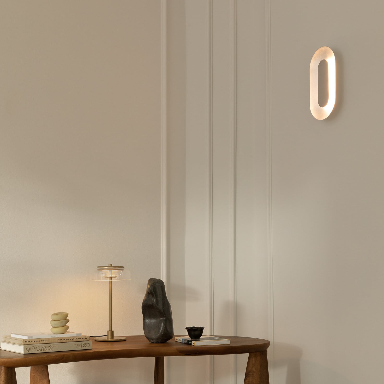 Nuura Aps Aplică LED Nuura Sasi înălțime 29 cm culoare argintiu metal - Camera de zi / sufragerie - Scandinavă