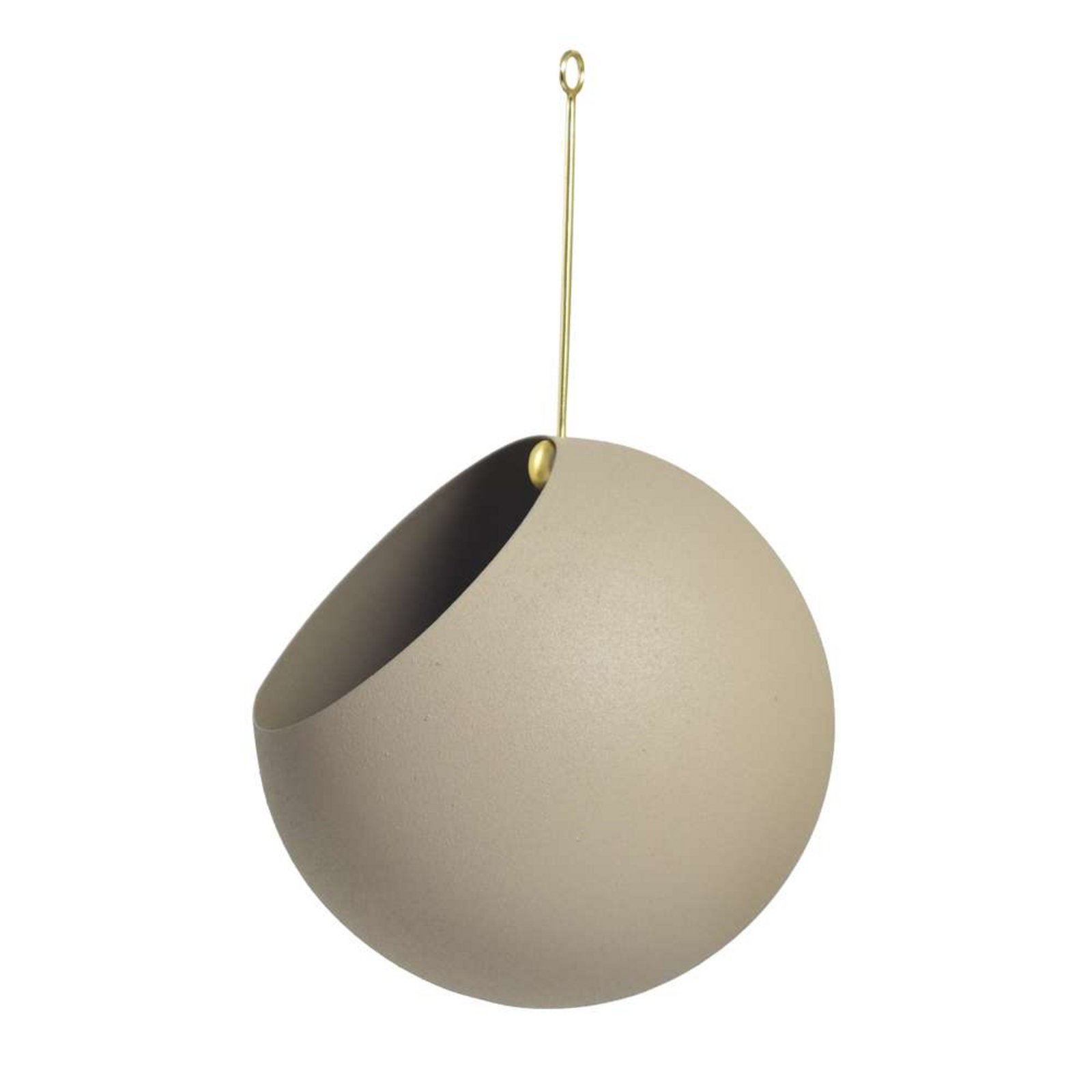 Globe Ghiveci Pentru Plante Ø17xH28 Taupe/Gold - AYTM