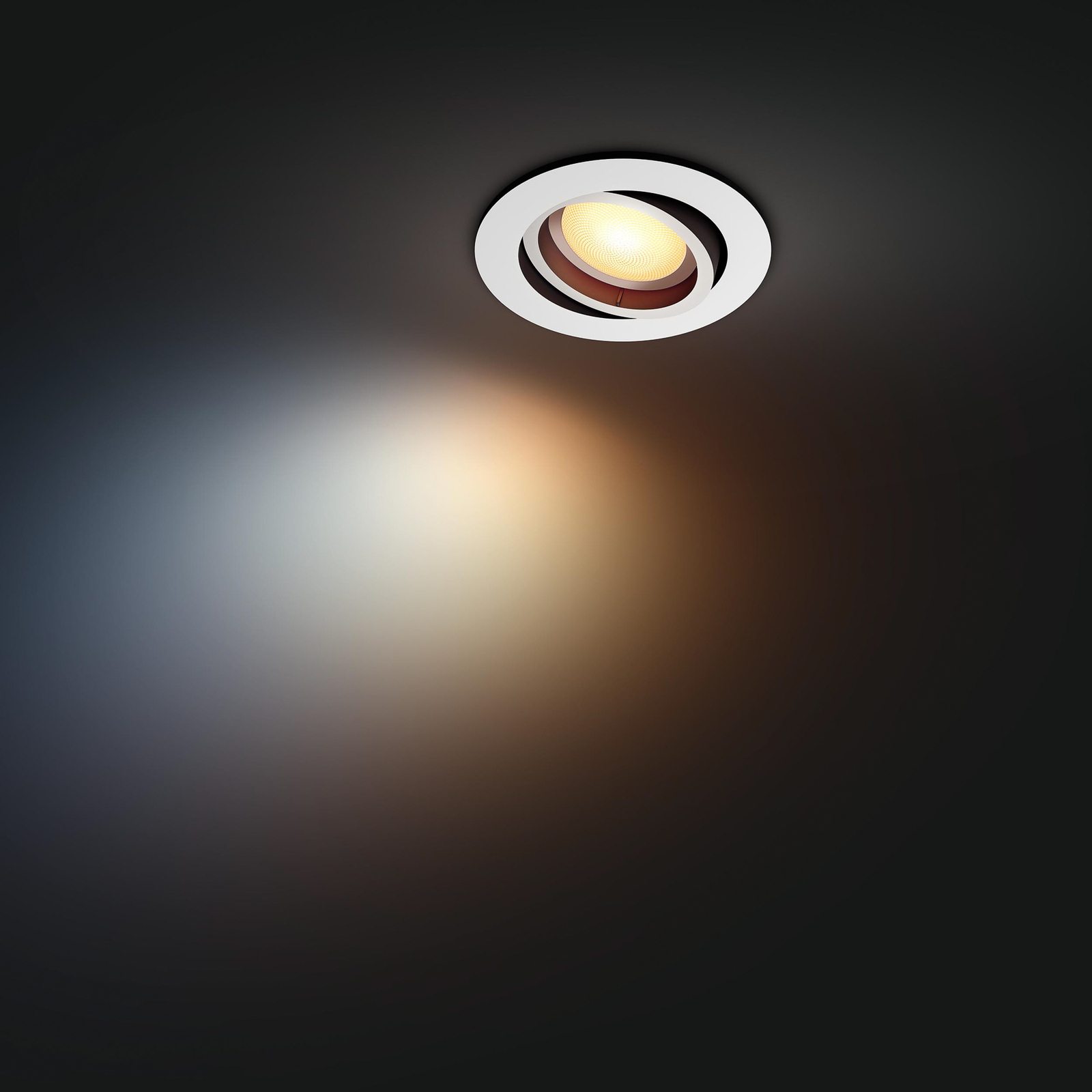 Philips Hue Milliskin spot encastré LED rond, blanc