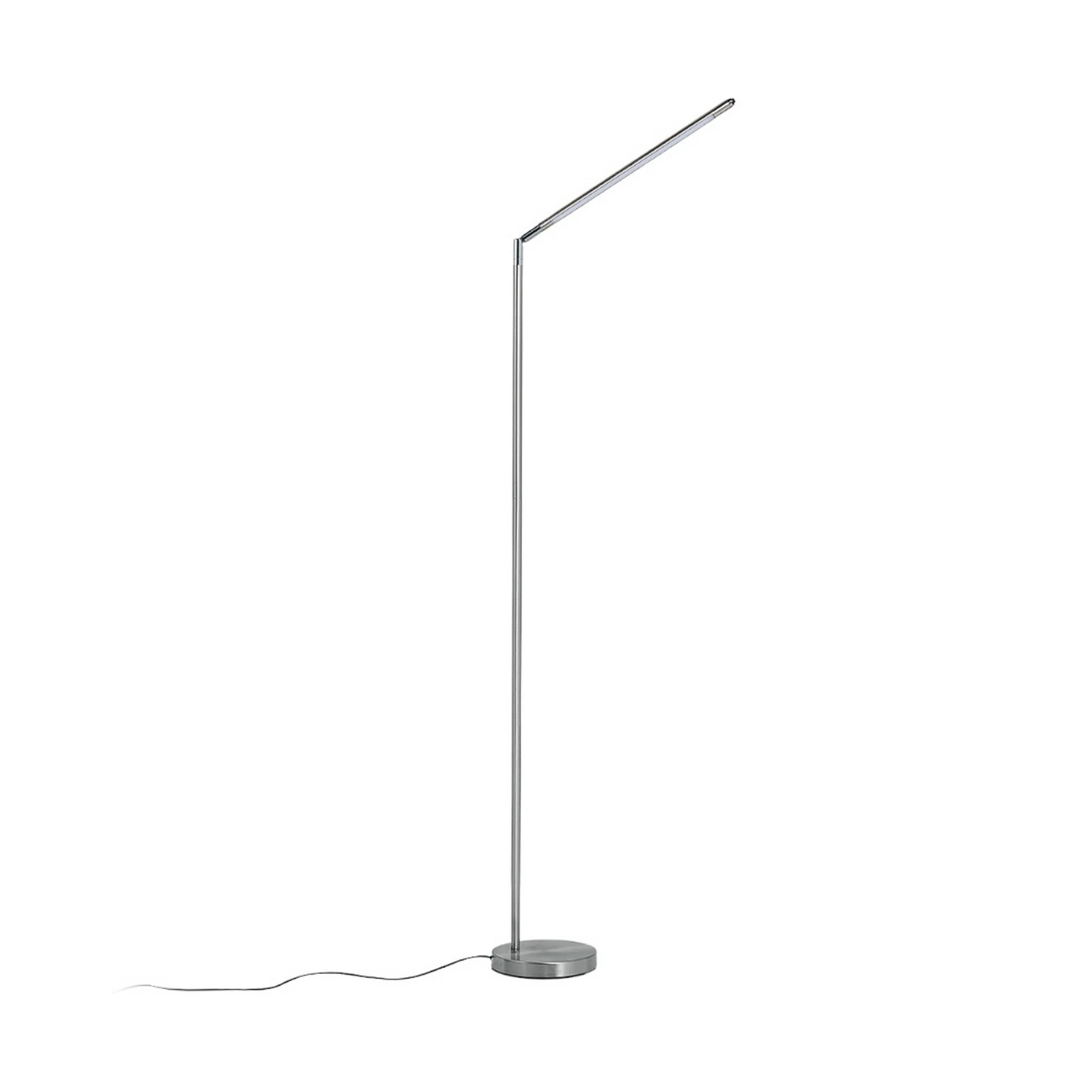 Lindby LED podna lampa Jabbo, 163 cm, nikal, metal