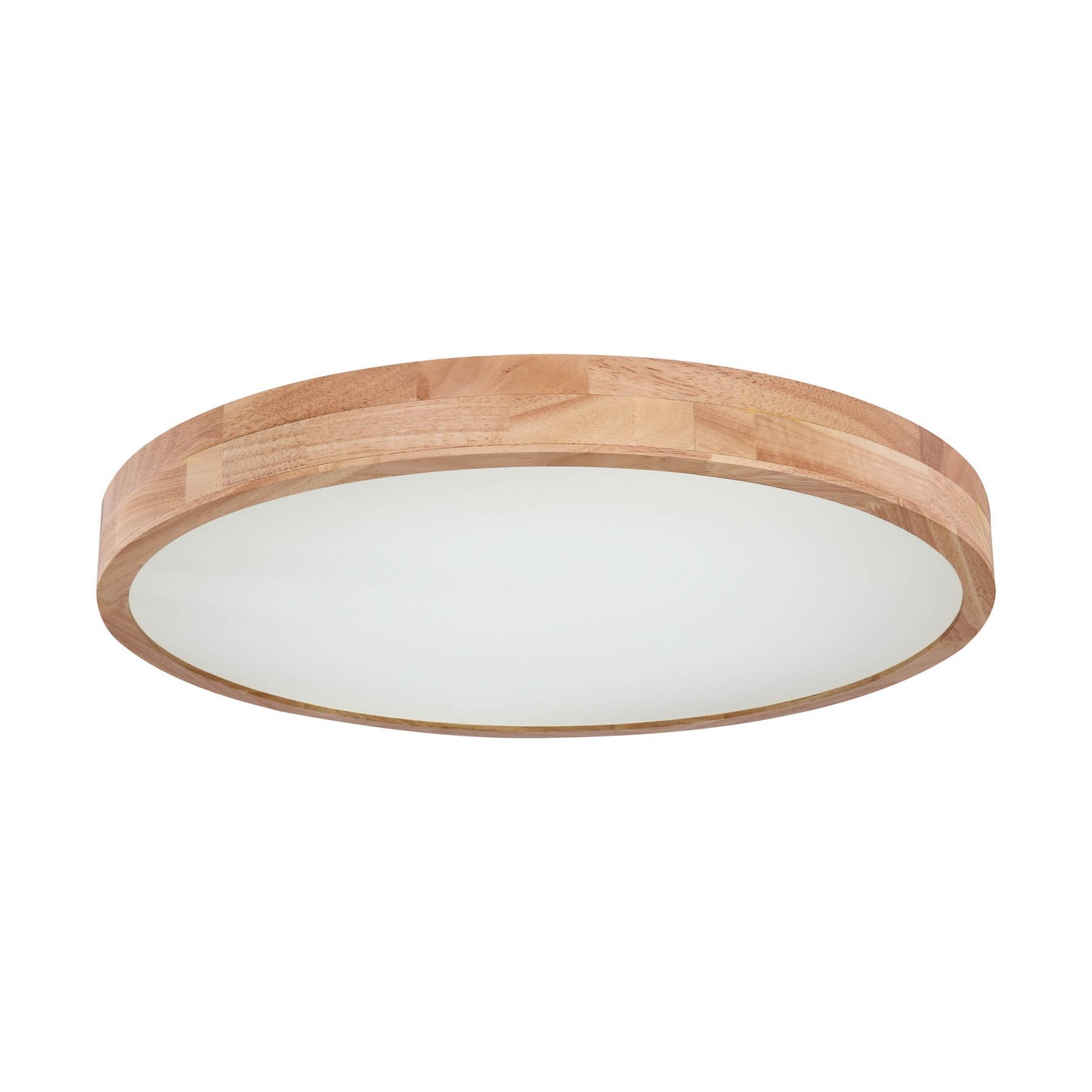 Rainer LED ceiling lamp, Ø 60 cm, wood-effect, metal, CCT