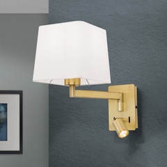 Carlton tekstiilist seinalamp LED painduva varrega