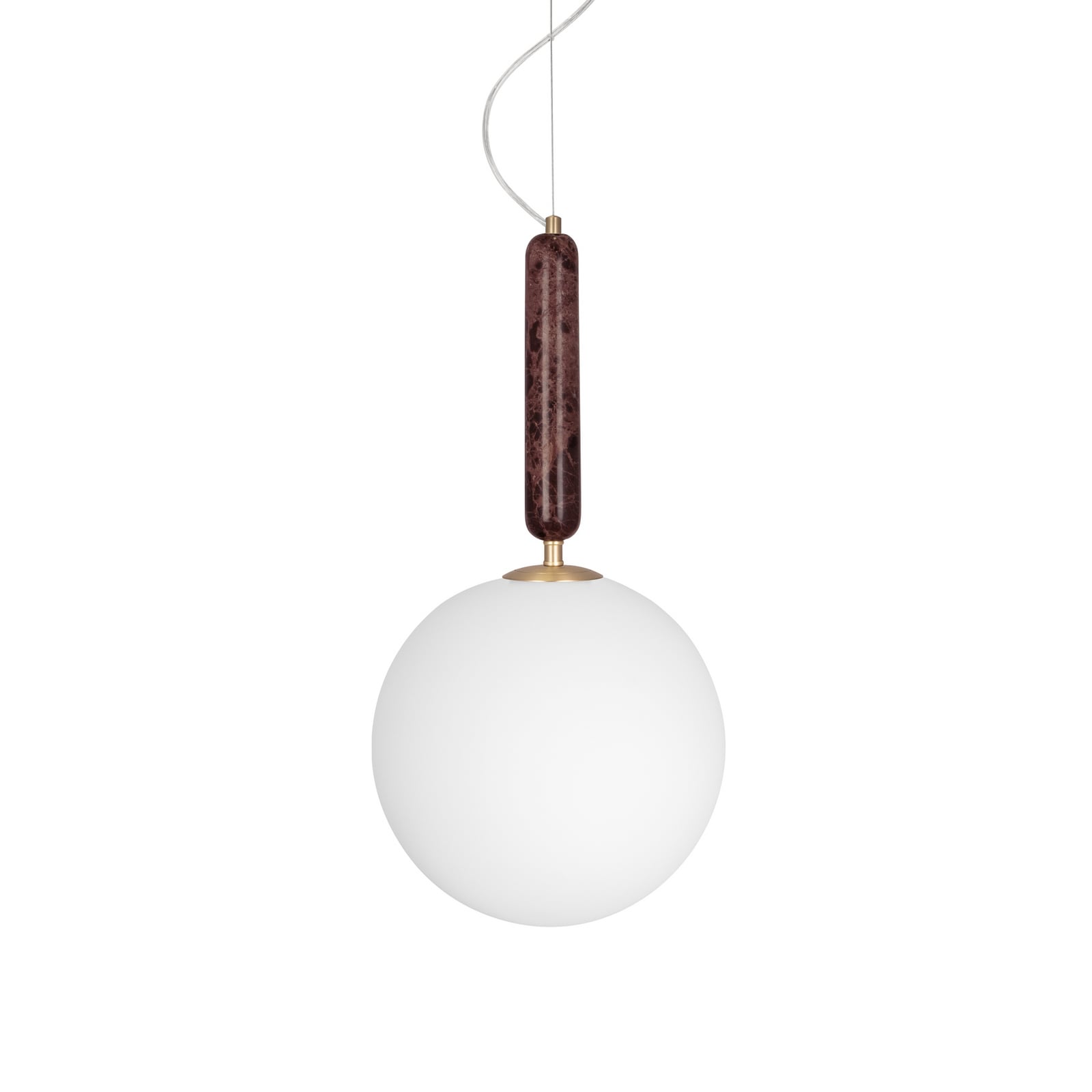 Globen Lighting hanglamp Torrano, rood, Ø 30 cm, marmer