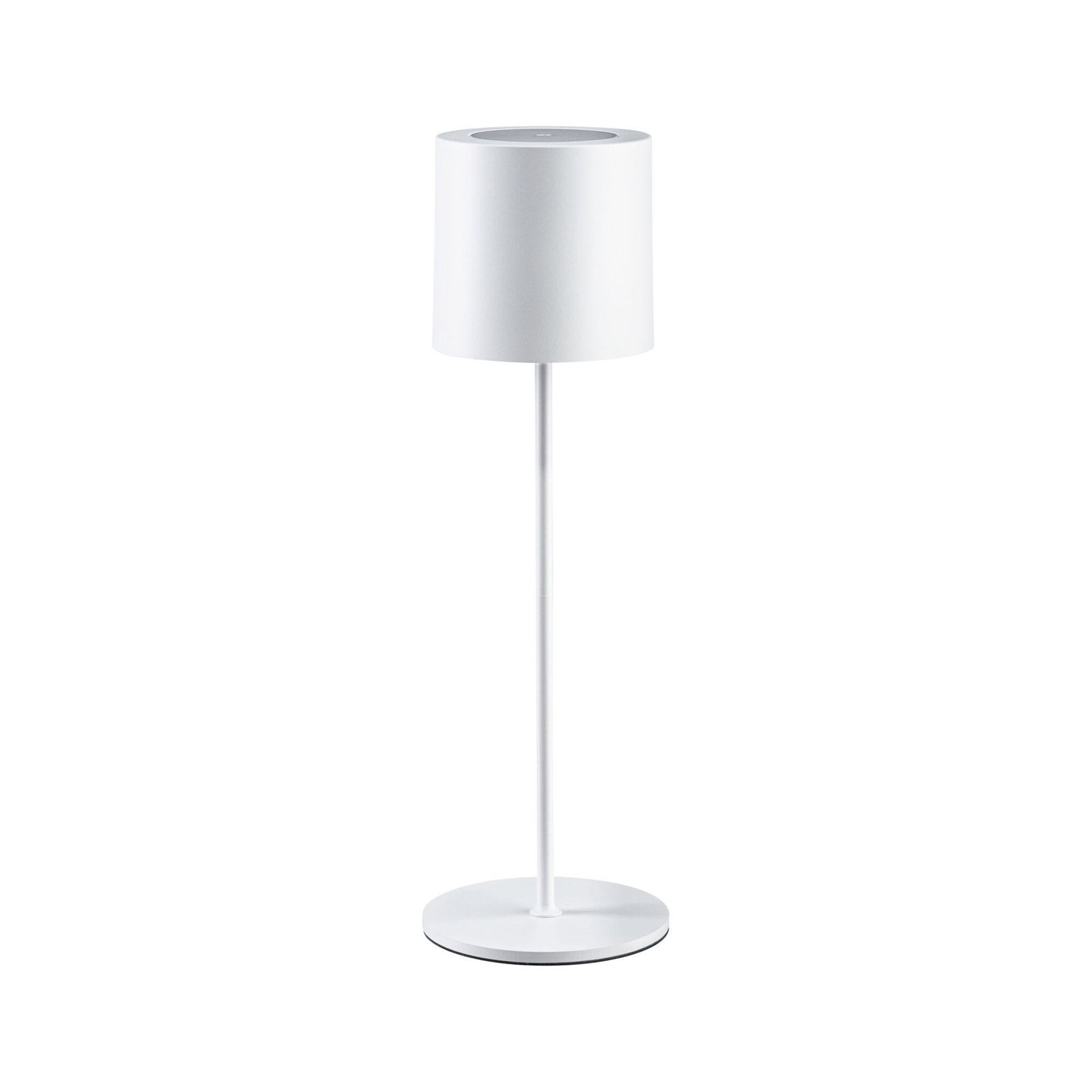 Paulmann Tuni LED genopladelig bordlampe, hvid, plast, IP44