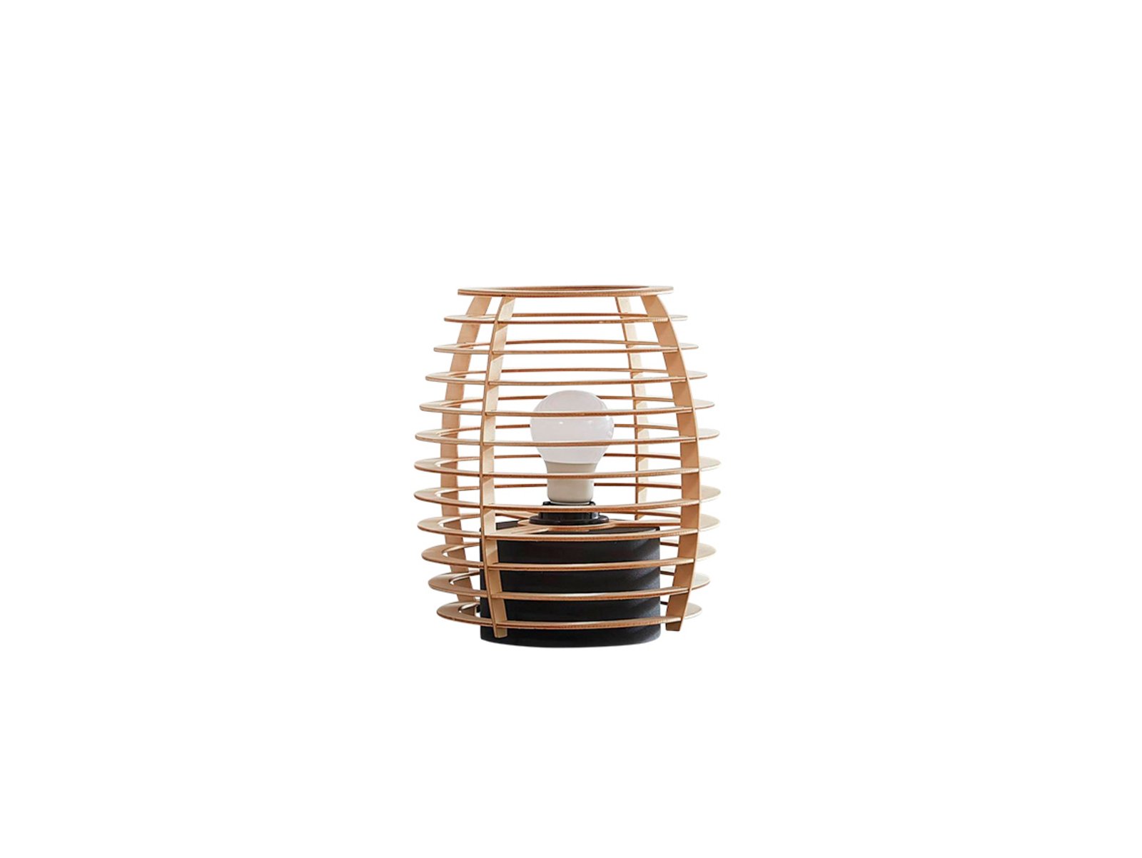 Ediz Bordslampa Wood/Black - Lindby